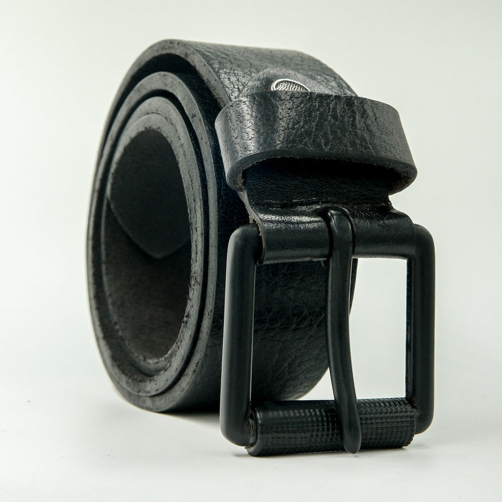 Leather Belt for Men - Black