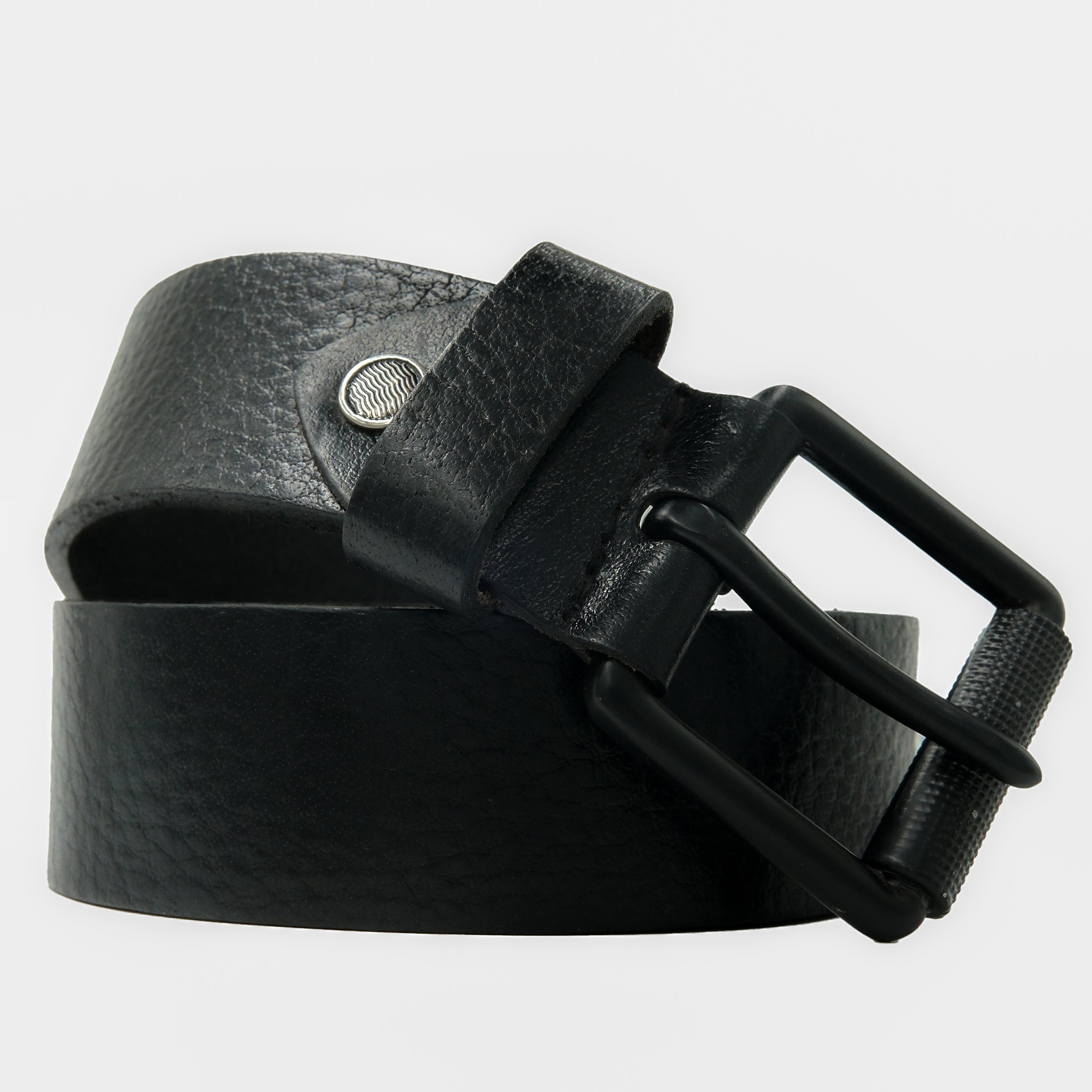 Leather Belt for Men - Black