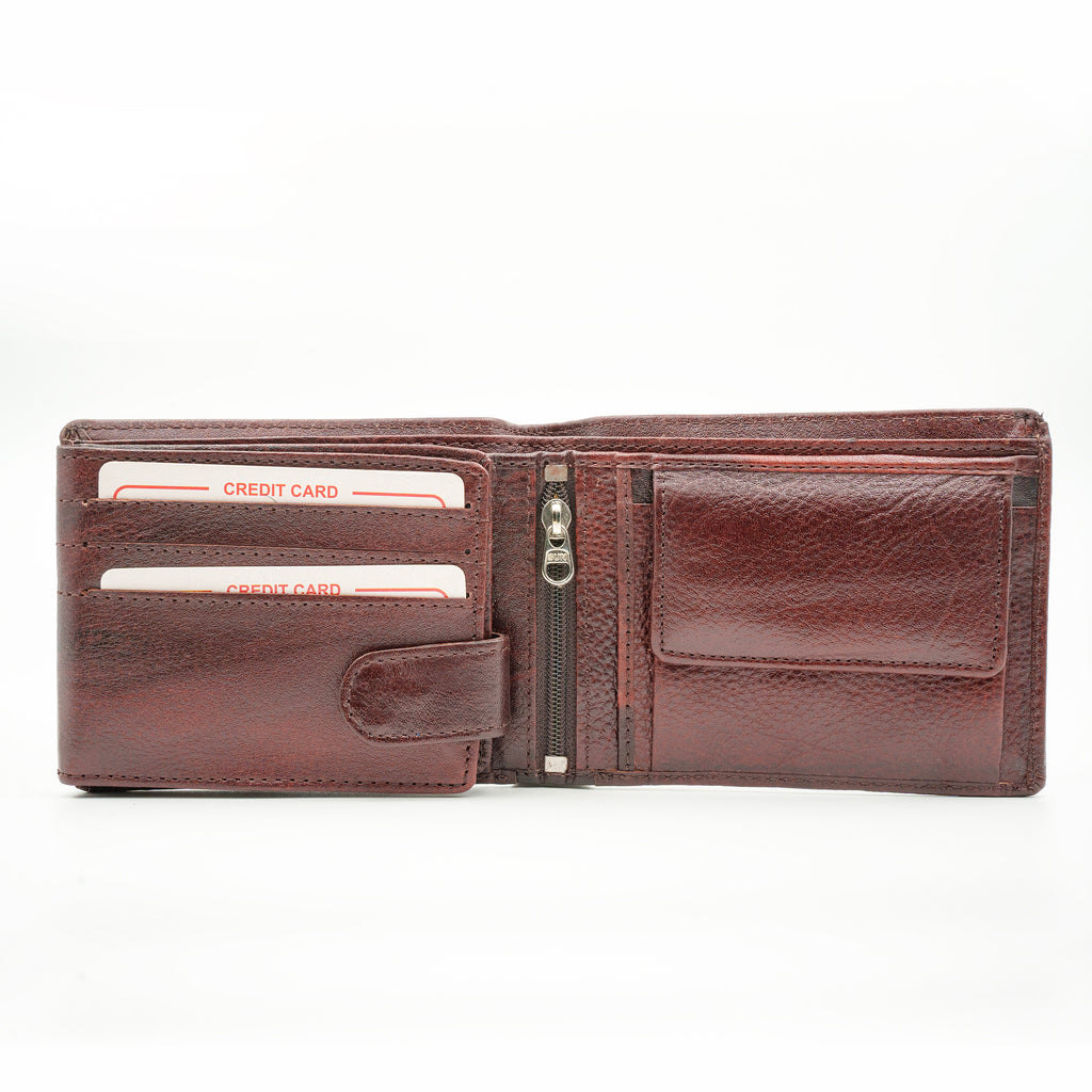 Leather Wallet for Men - Brown-02