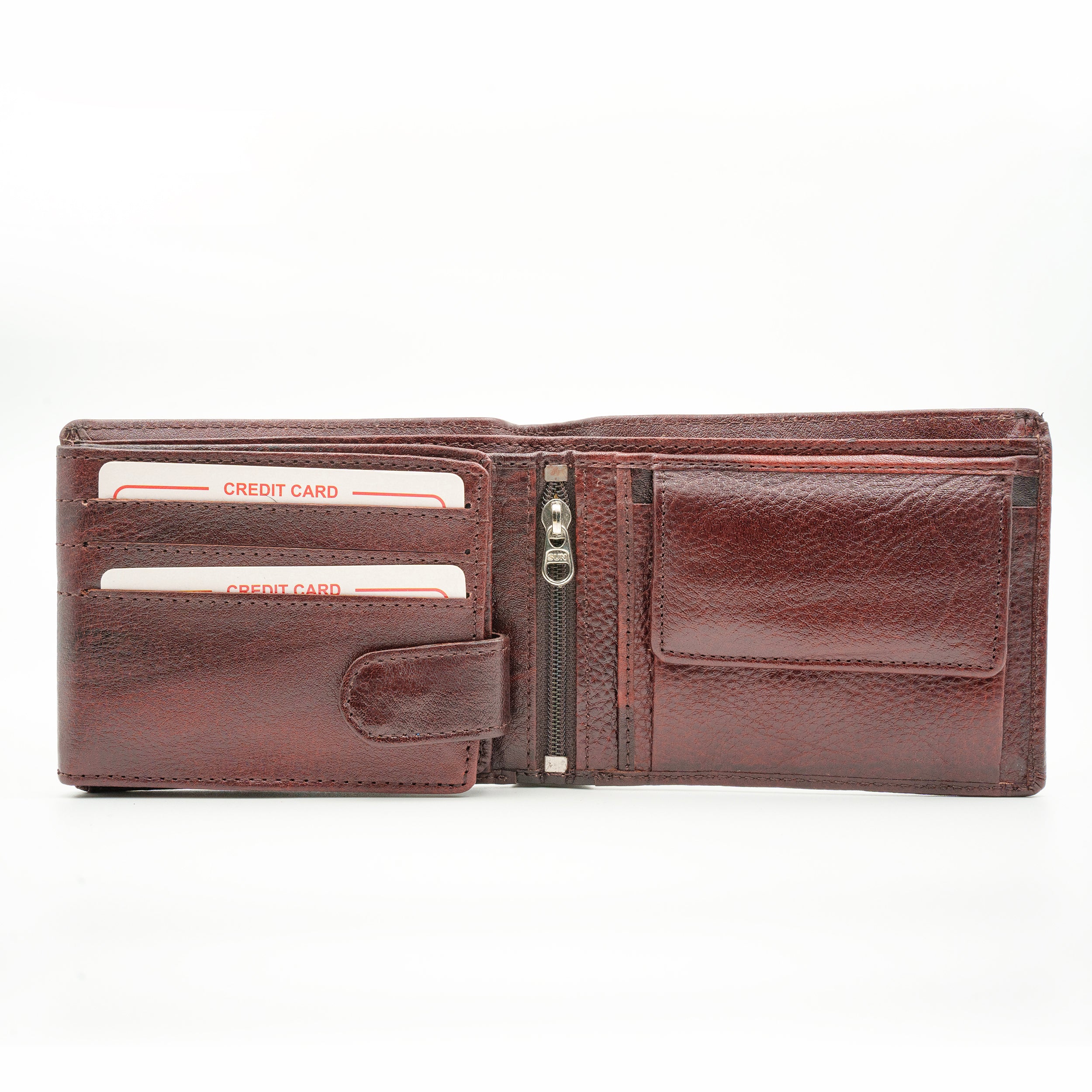 Leather Wallet for Men - Brown-02