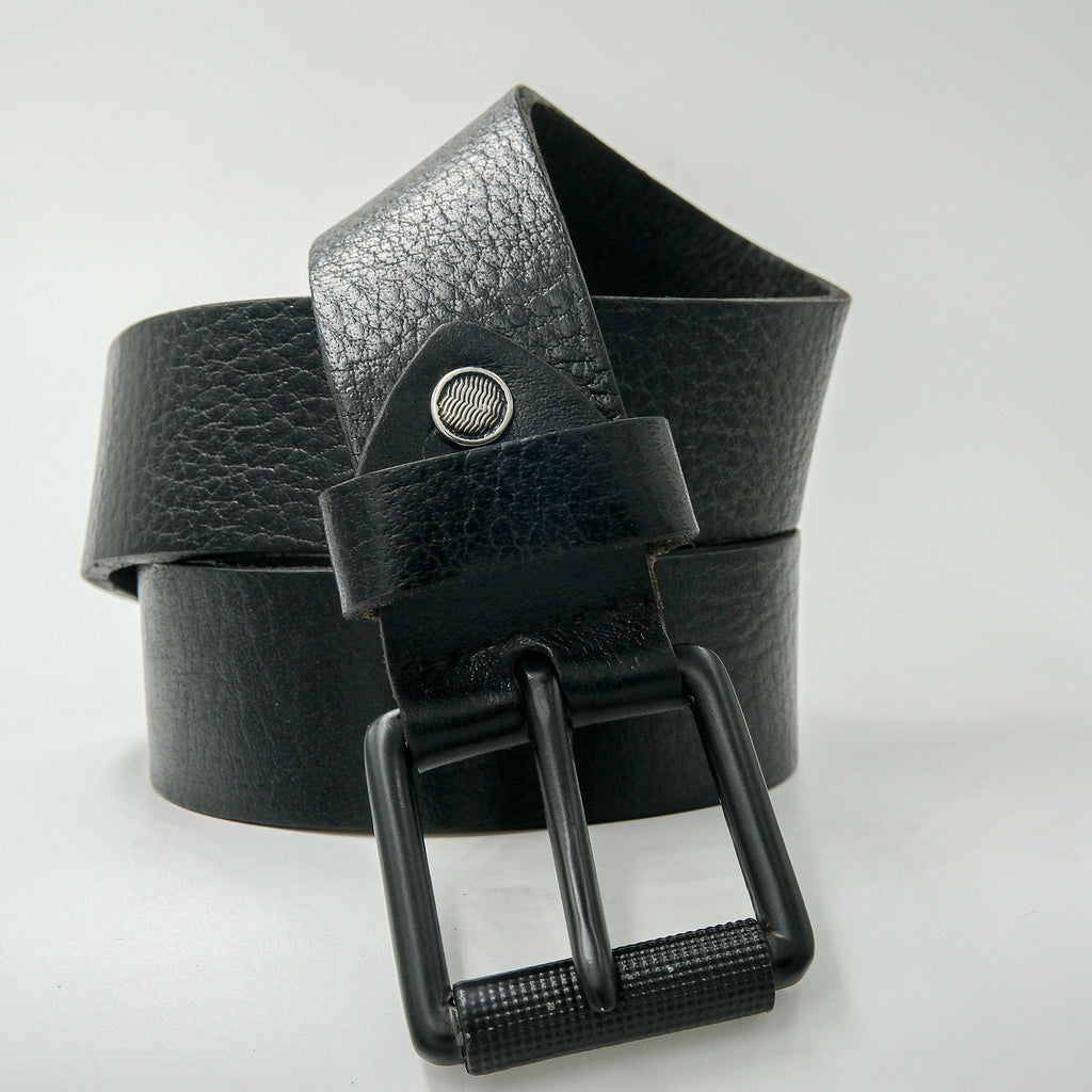 Leather Belt for Men - Black