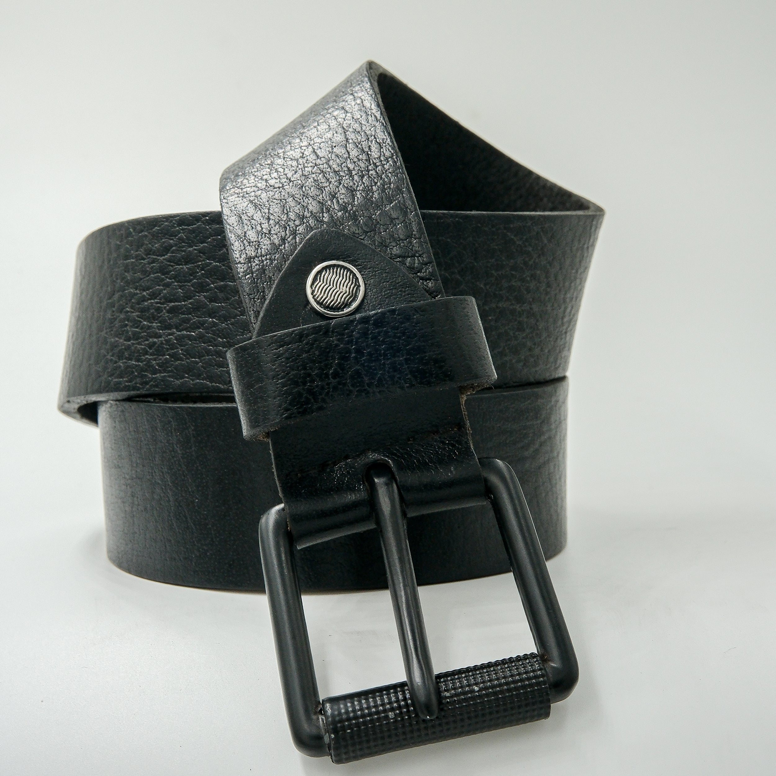 Leather Belt for Men - Black