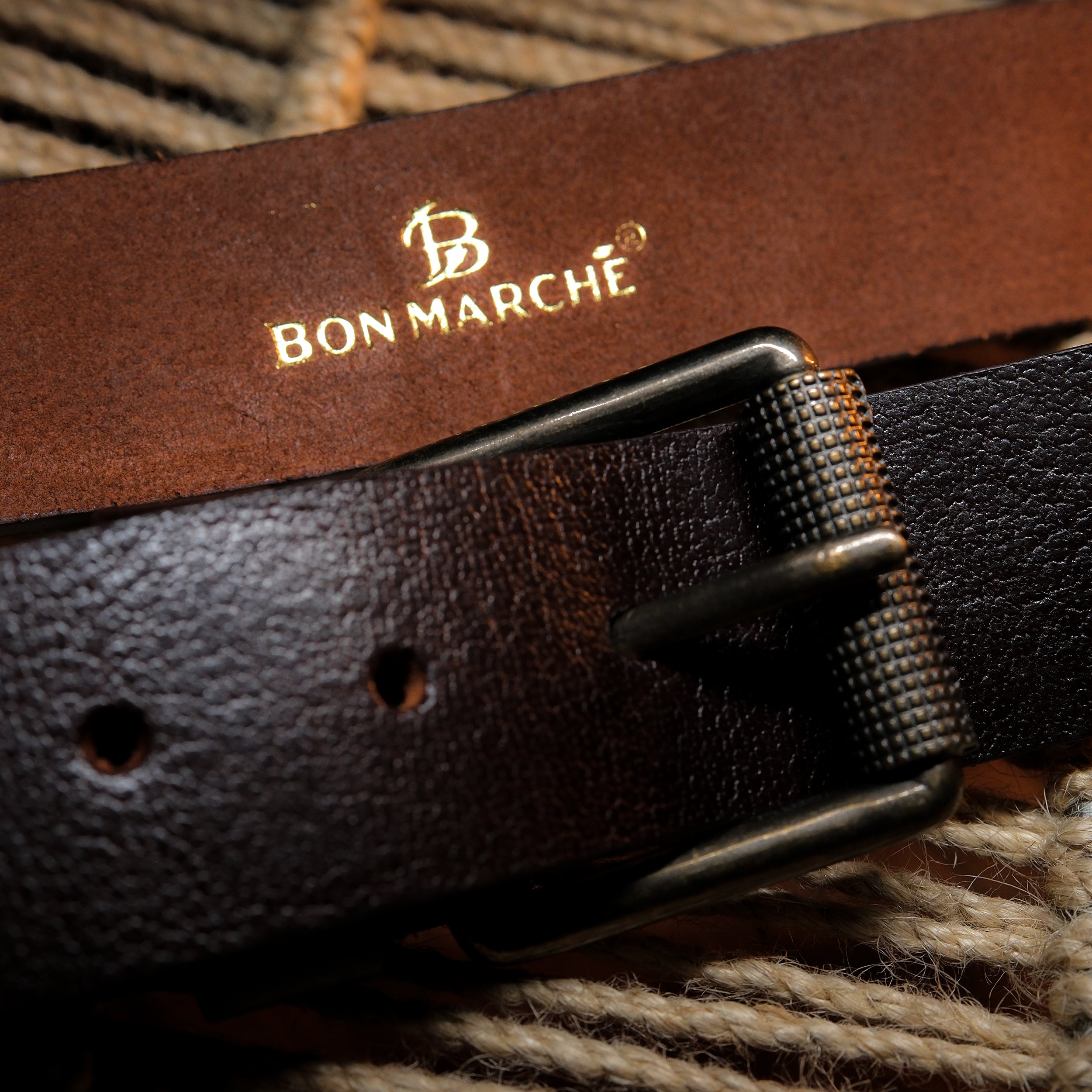 Leather Belt for Men - Brown
