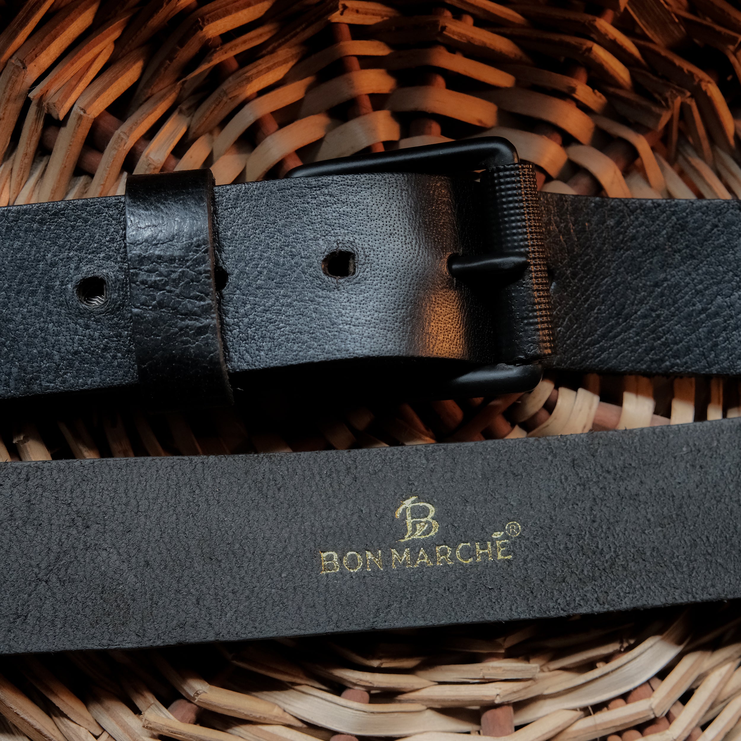 Leather Belt for Men - Black