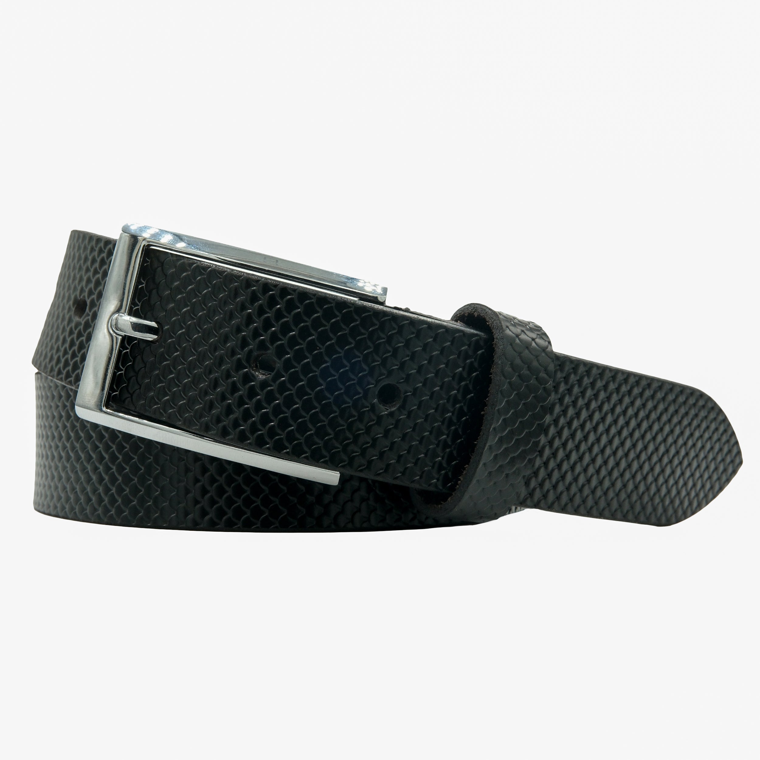 Leather Belt for Men - Black