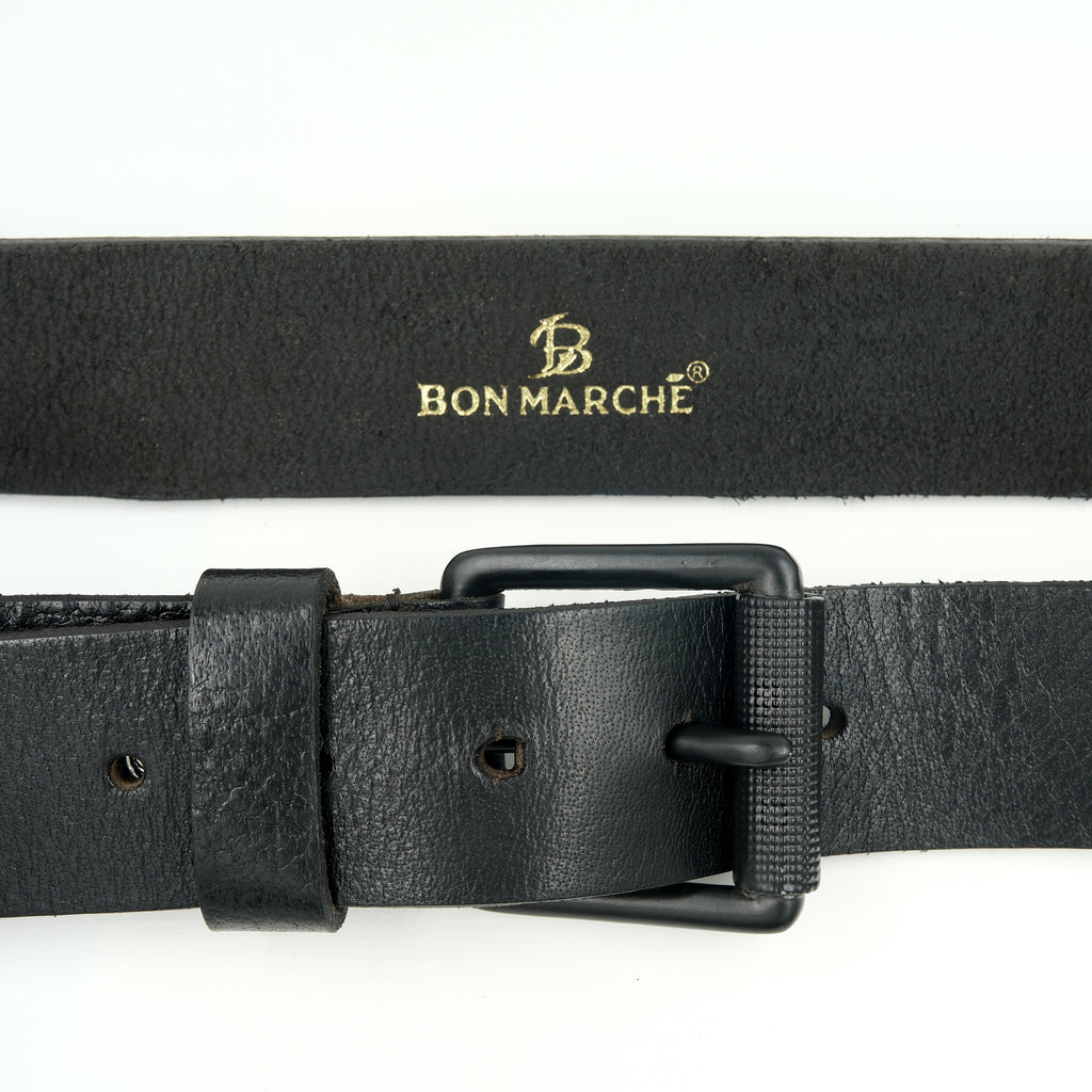 Leather Belt for Men - Black