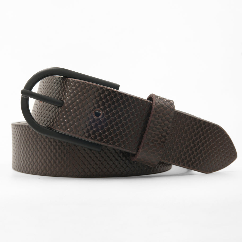 Leather Belt for Men - Brown