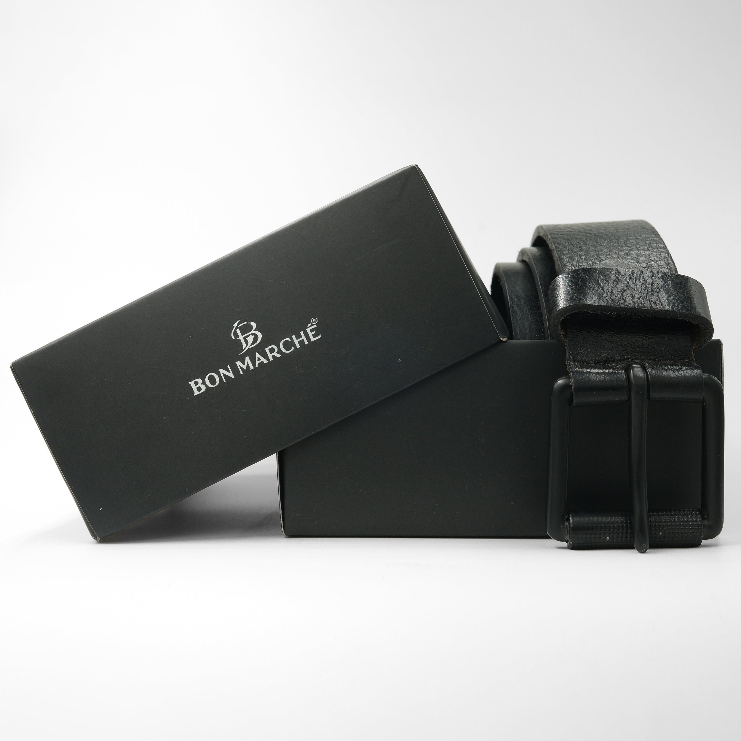 Leather Belt for Men - Black