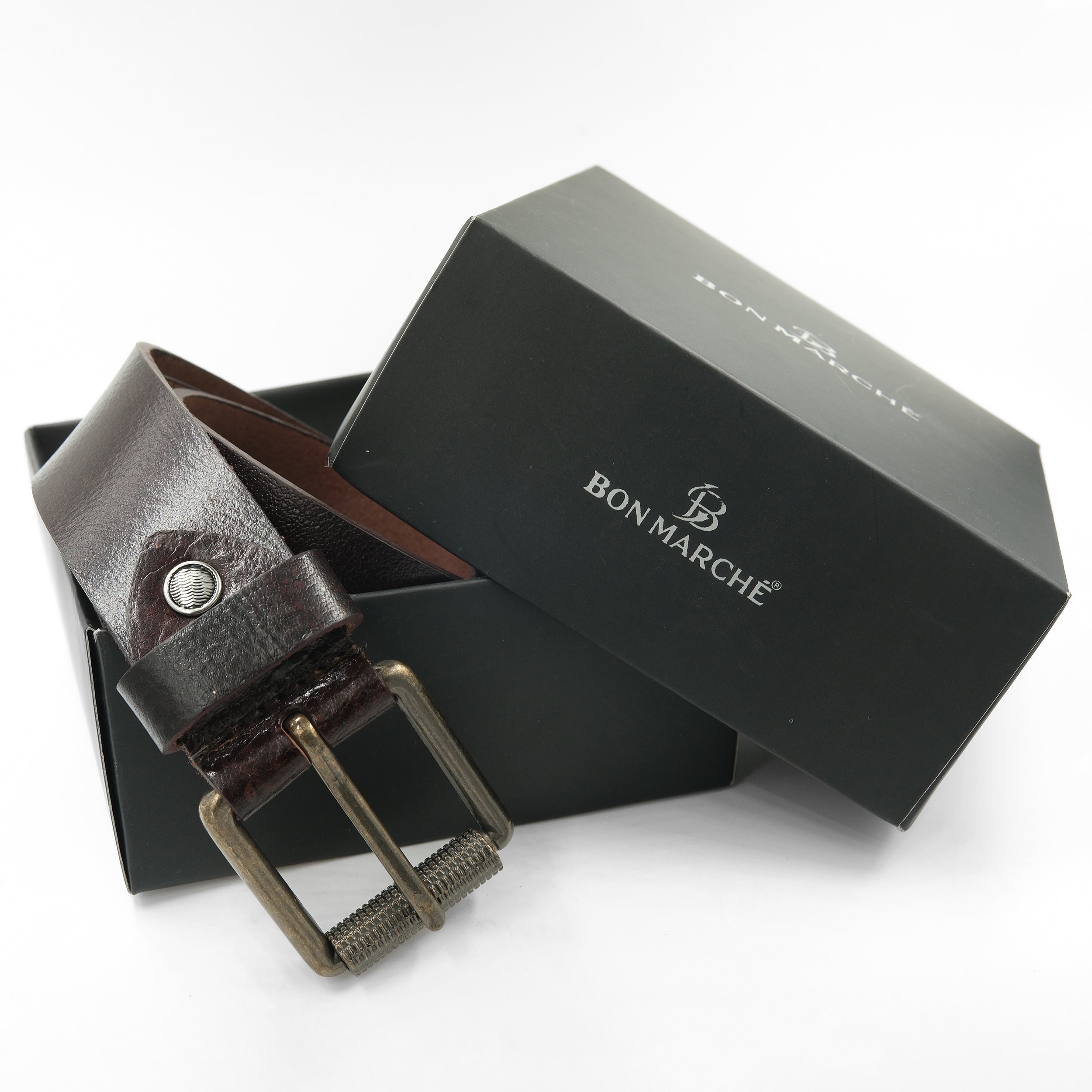 Leather Belt for Men - Brown