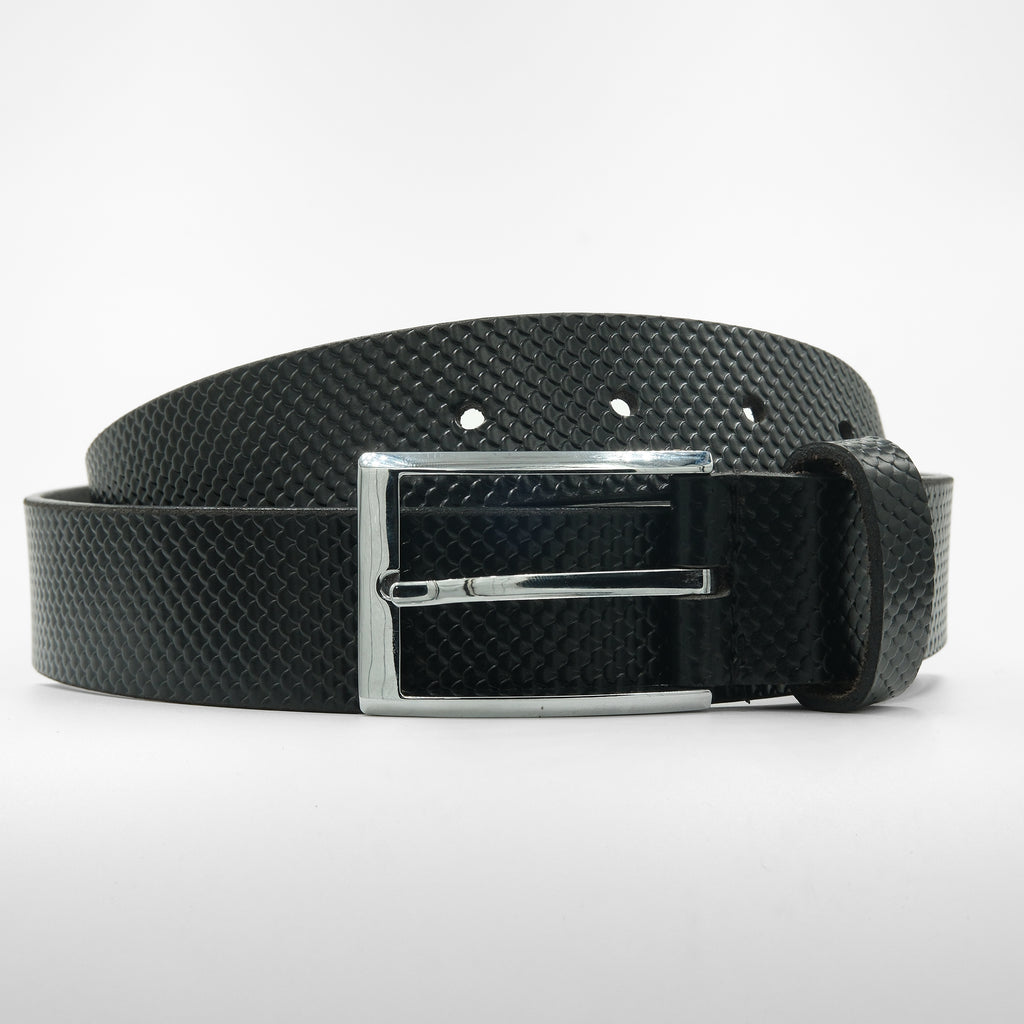 Leather Belt for Men - Black