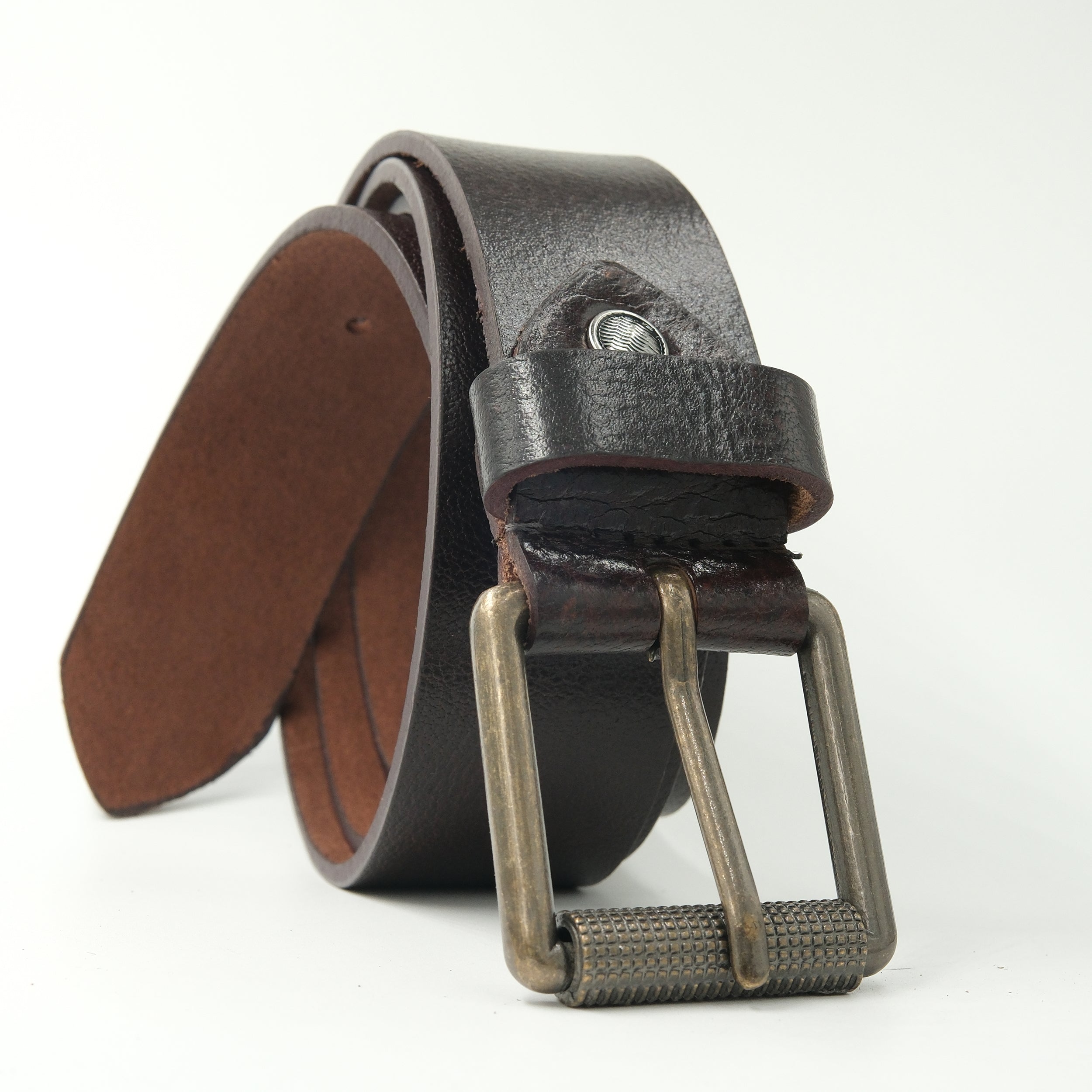 Leather Belt for Men - Brown