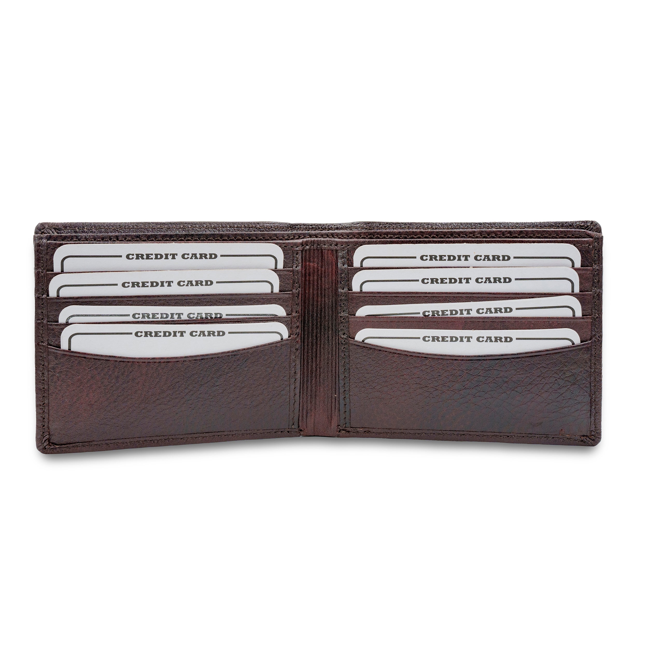 Leather Wallet for Men - 10 Brown