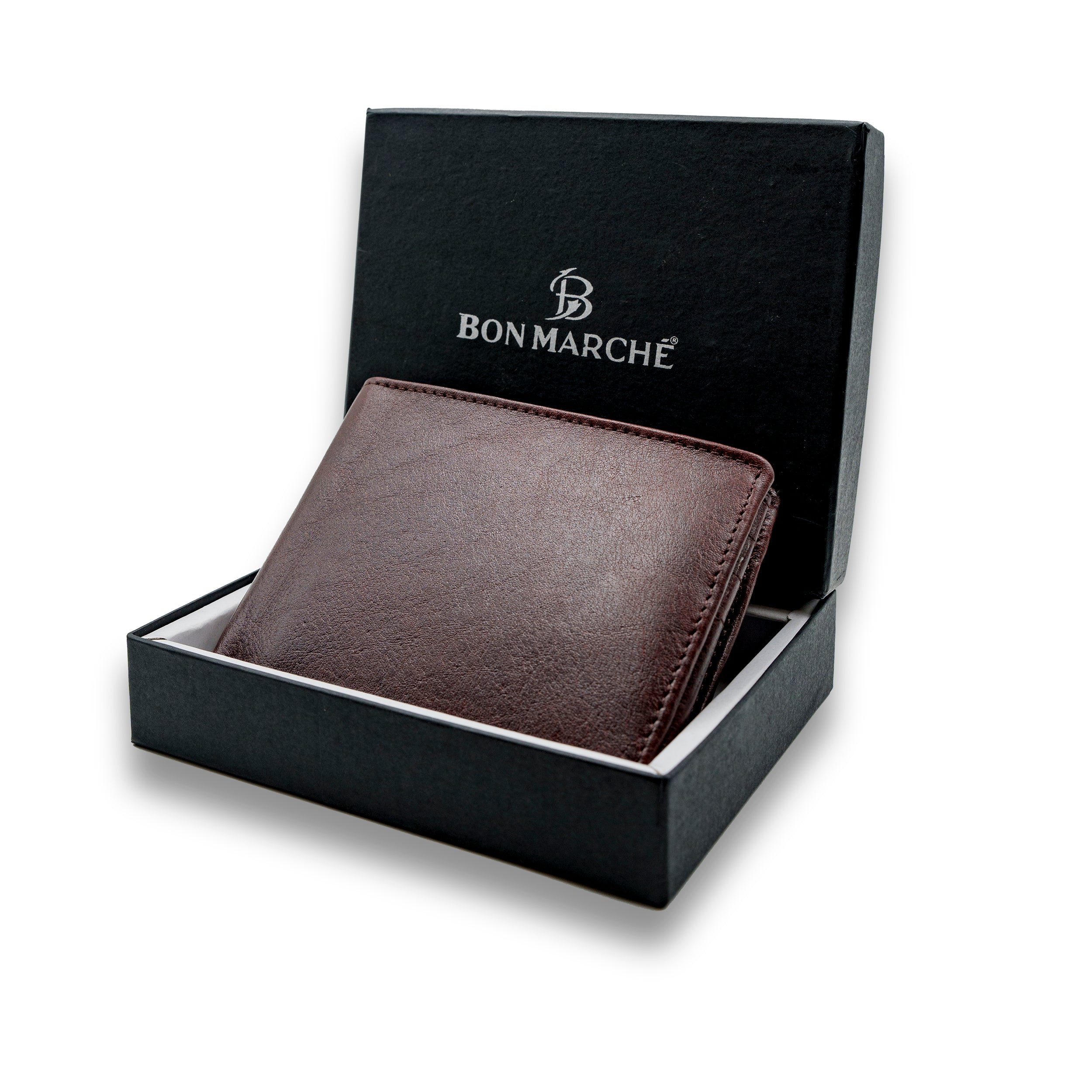 Leather Wallet for Men - 10 Brown