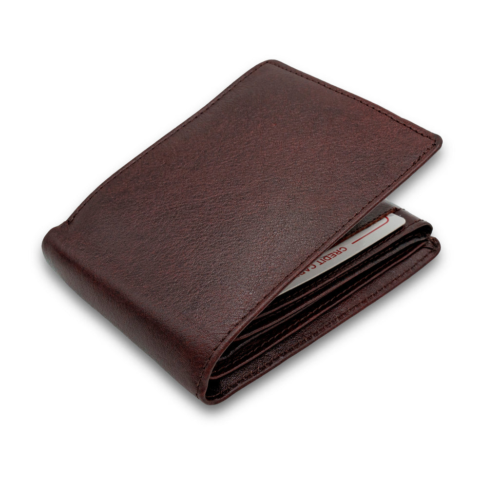 Leather Wallet for Men - 10 Brown