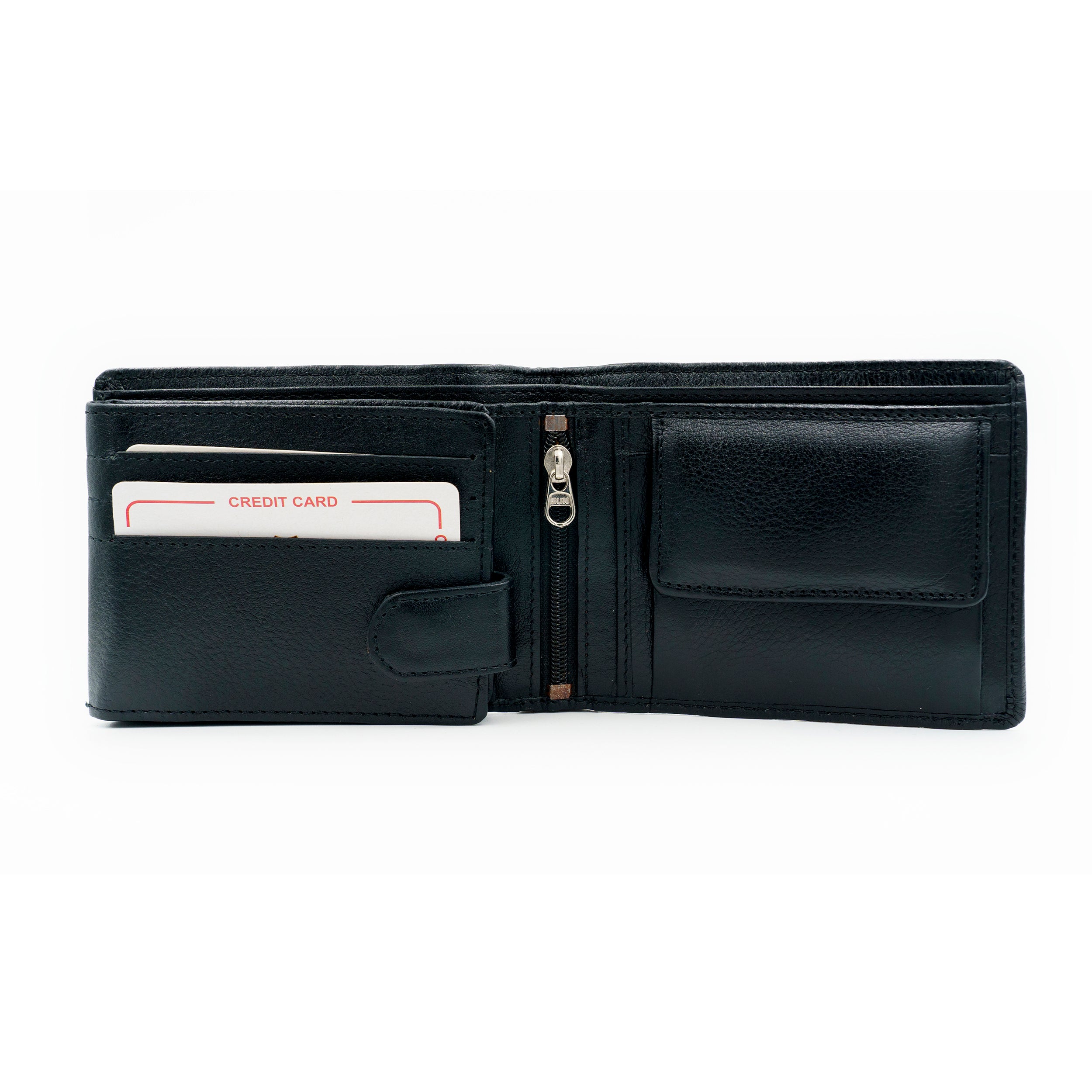 Leather Wallet for Men - Black-02