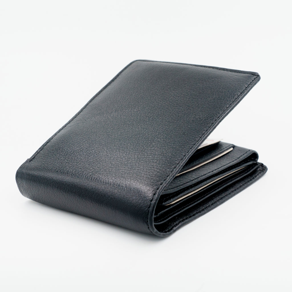 Leather Wallet for Men - Black-02