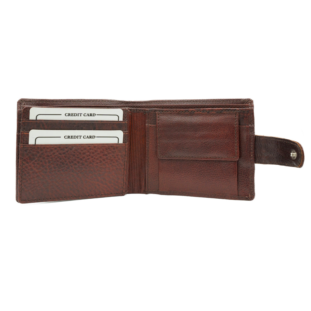 Leather Wallet for Men - Brown-07