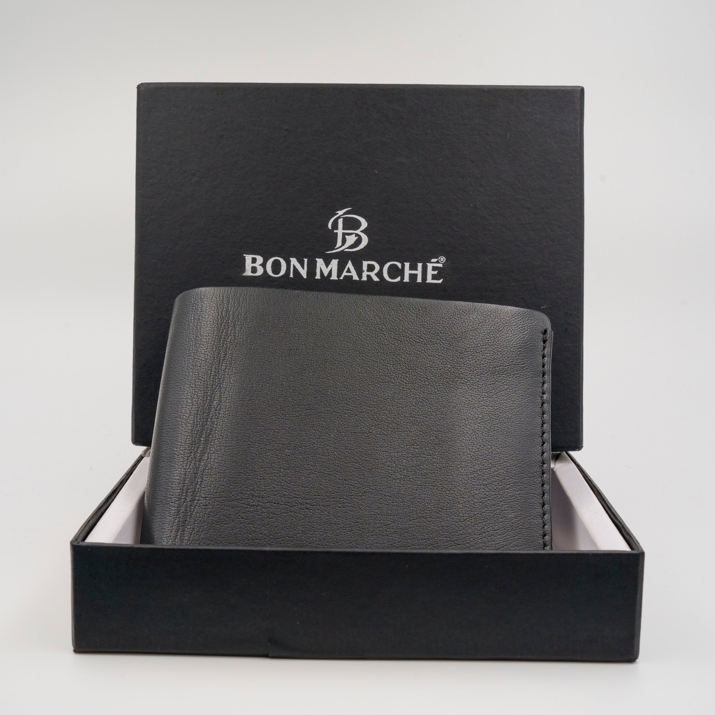 Leather Wallet for Men - Black-11