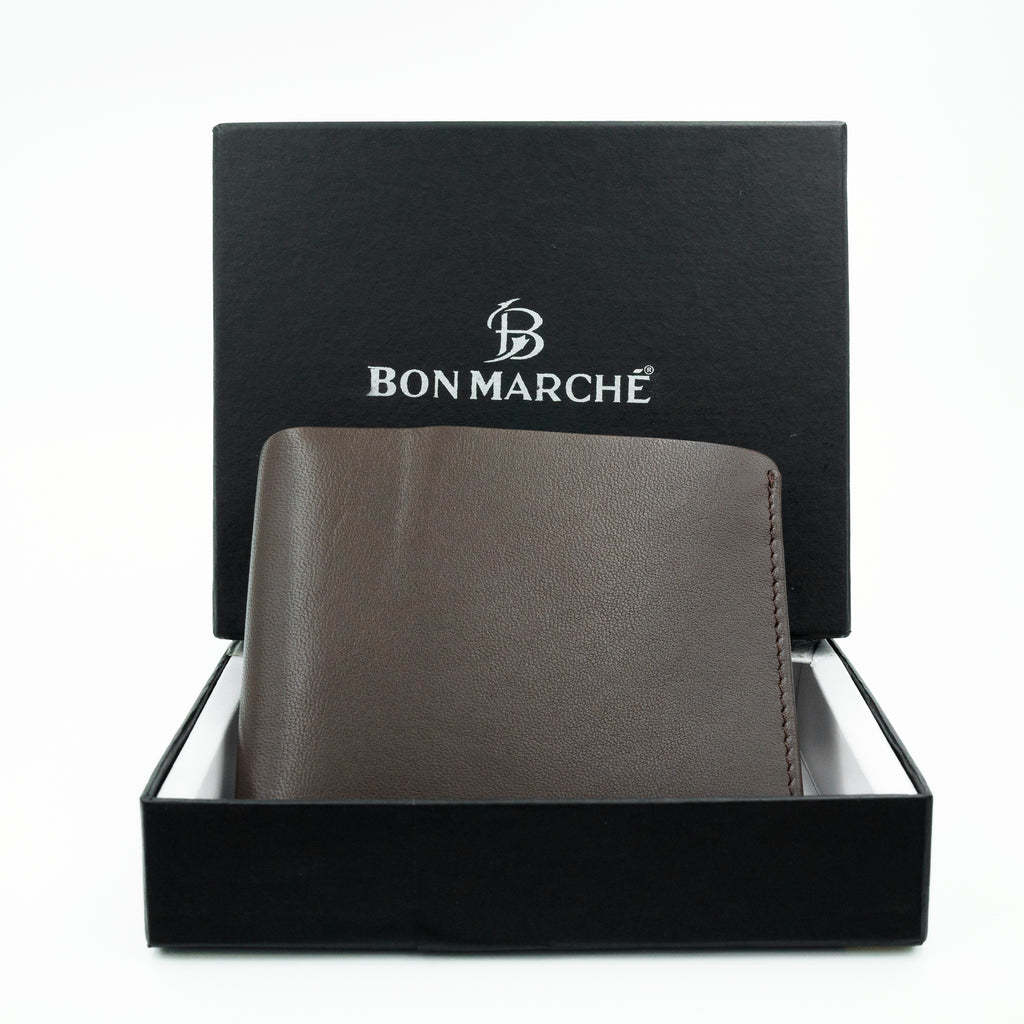 Leather Wallet for Men - Brown-11