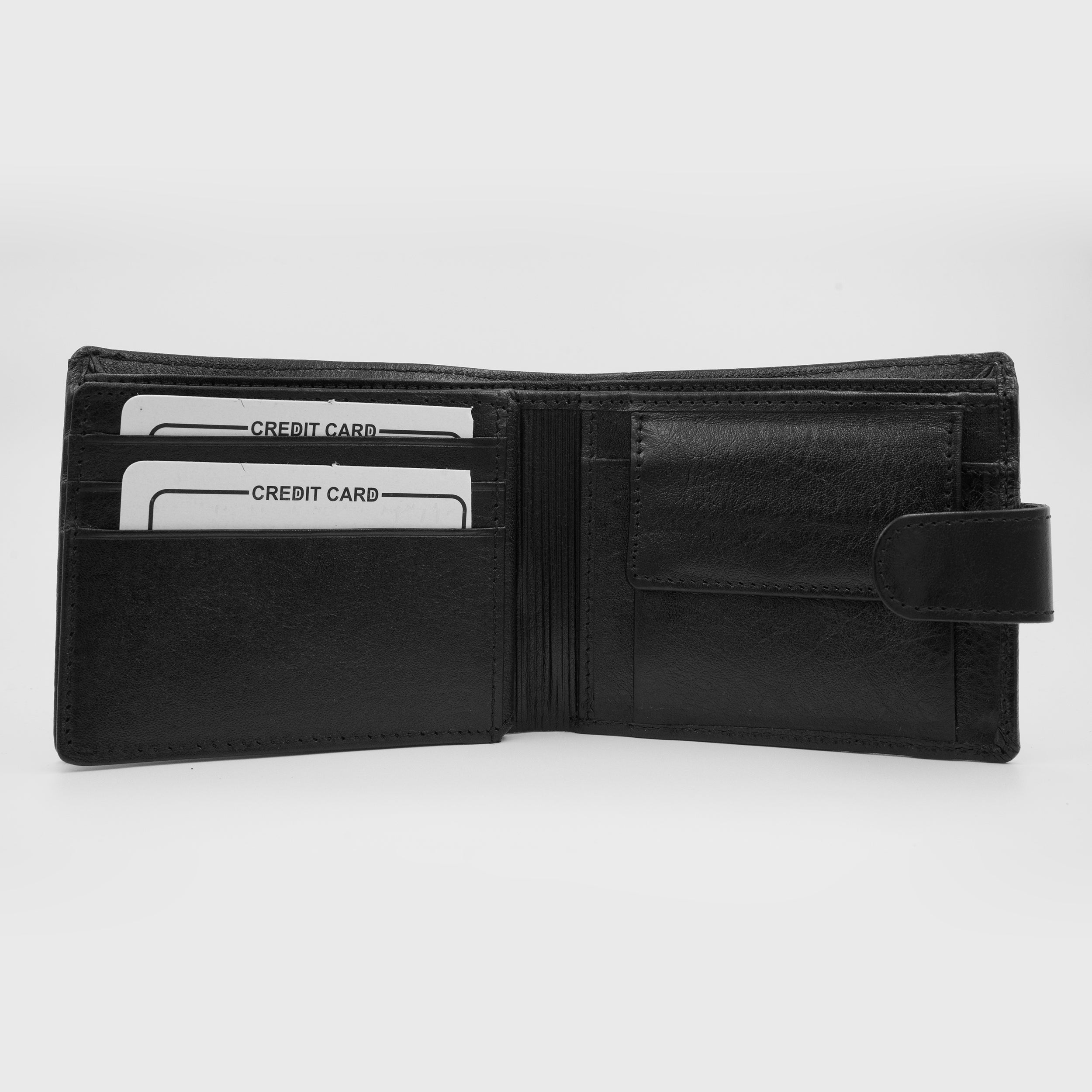 Leather Wallet for Men - Black-07