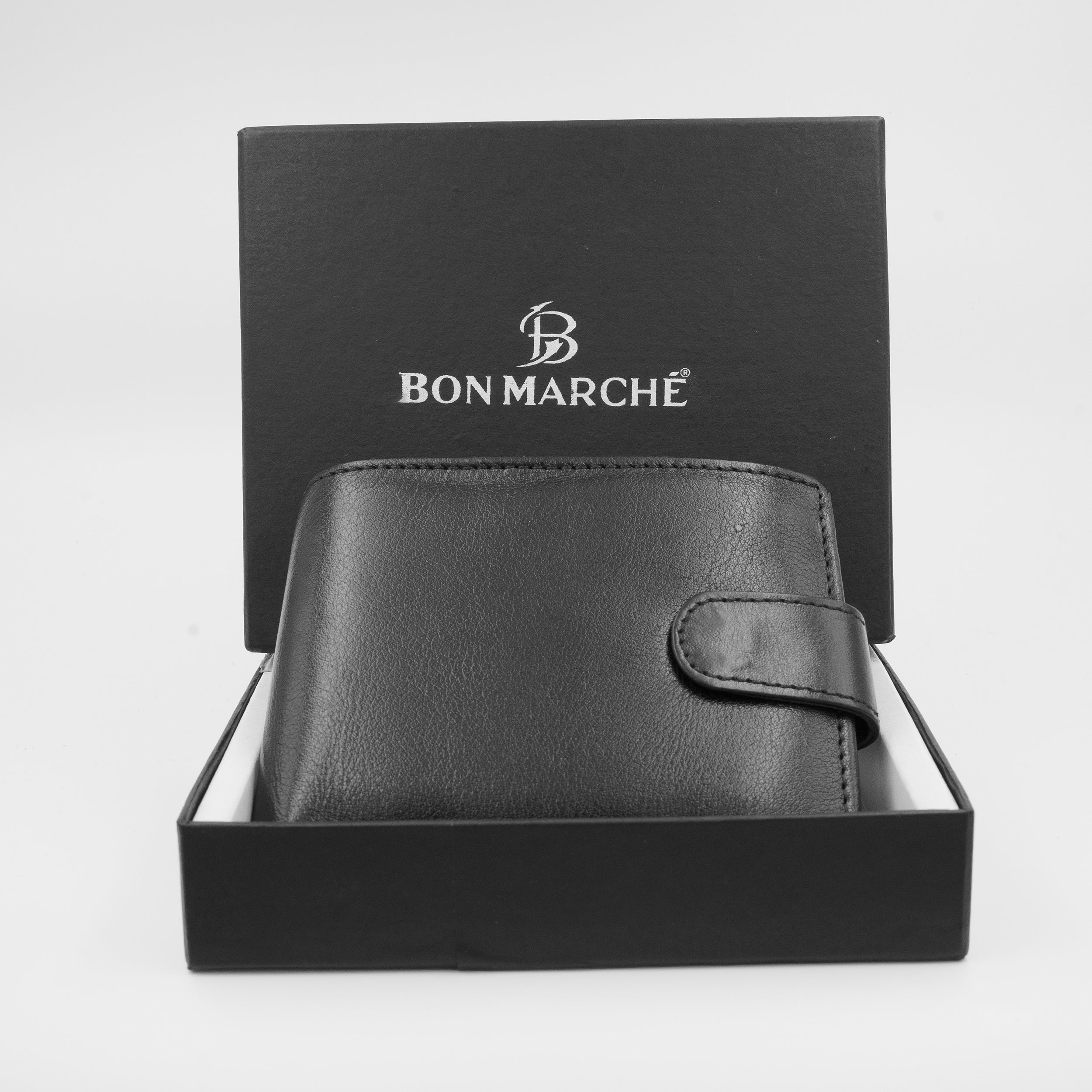Leather Wallet for Men - Black-07