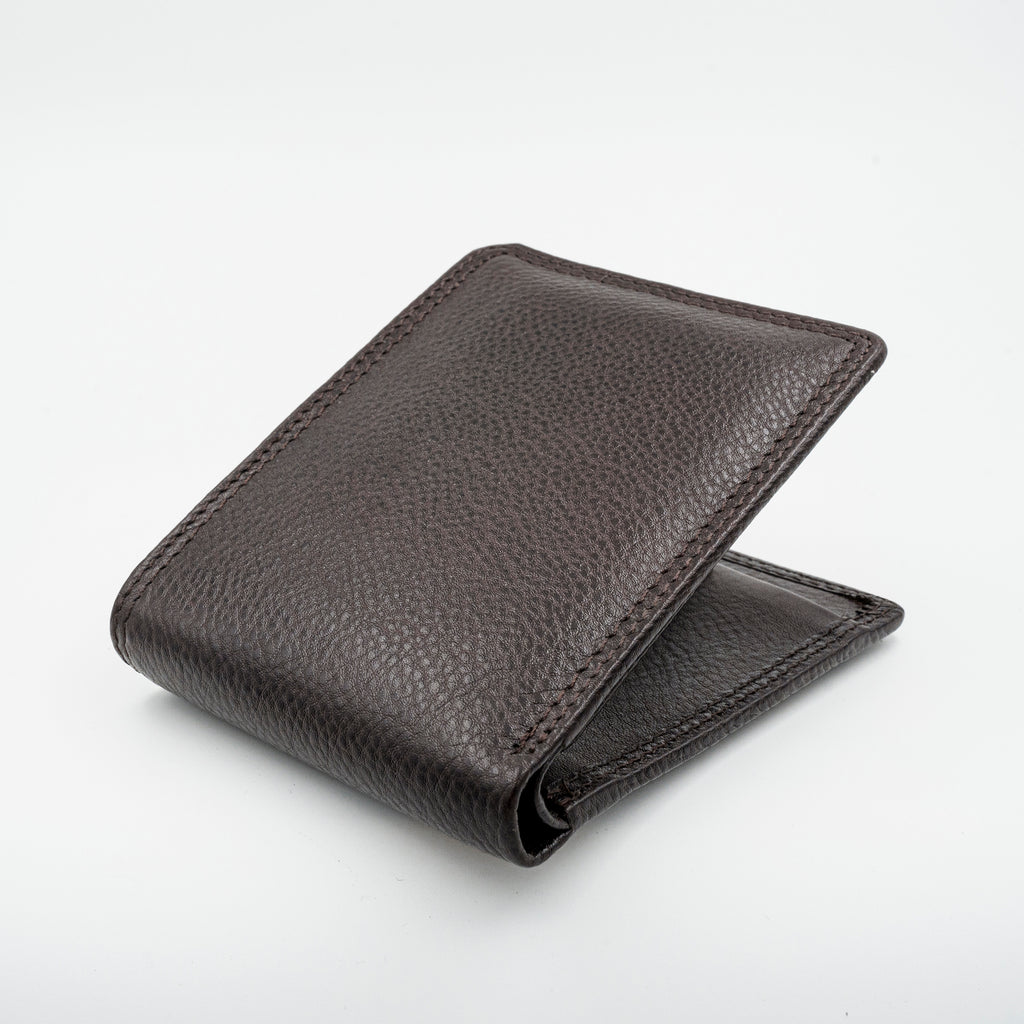Leather Wallet for Men - Brown-01