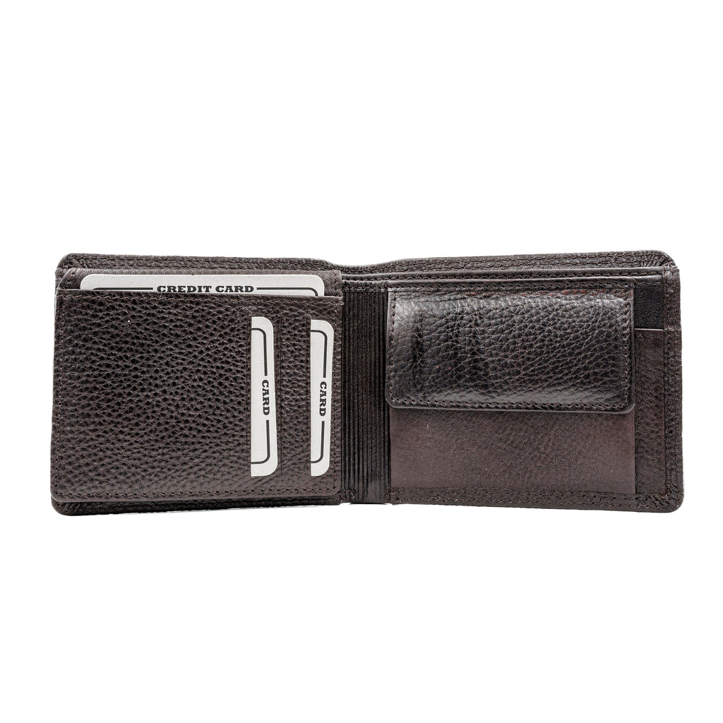 Leather Wallet for Men - Brown-01