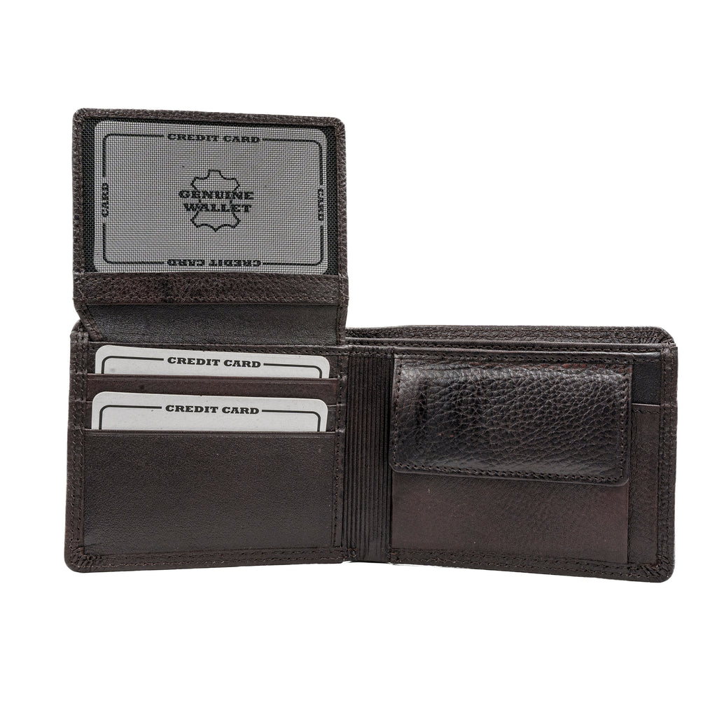 Leather Wallet for Men - Brown-01