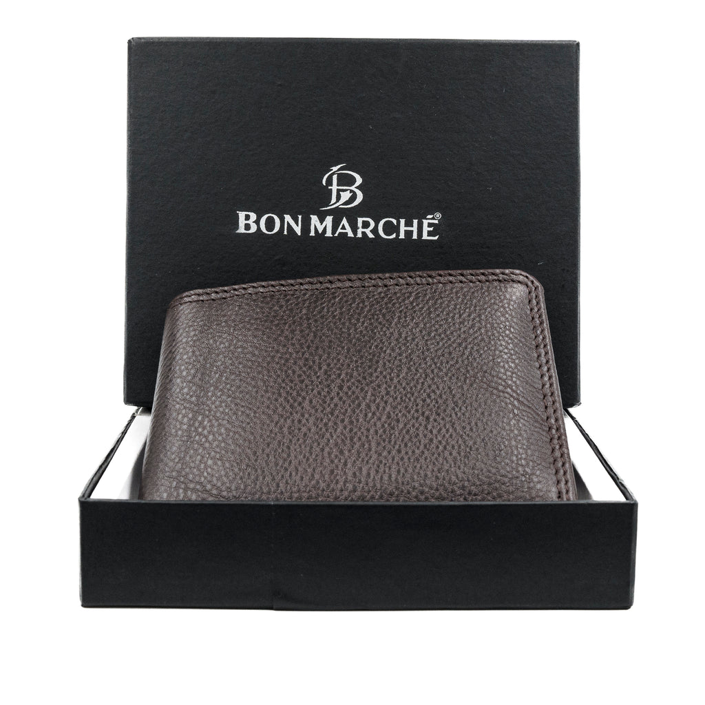Leather Wallet for Men - Brown-01
