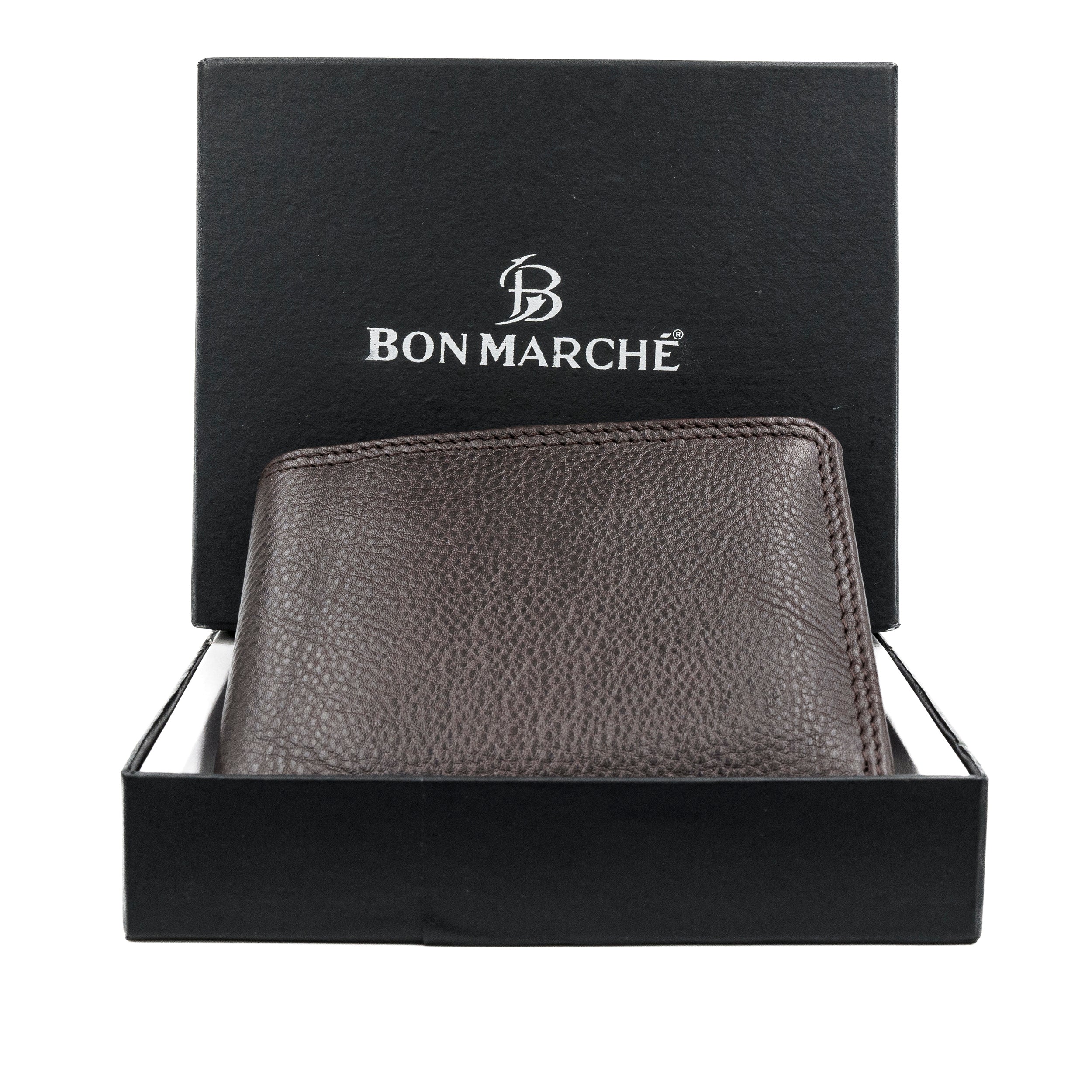Leather Wallet for Men - Brown-01