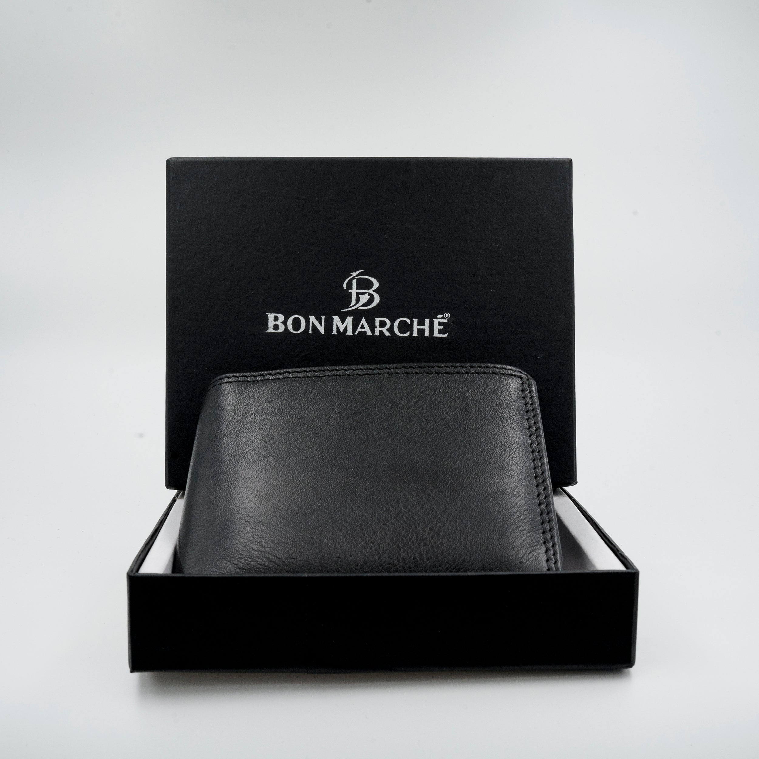Leather Wallet for Men - Black-01