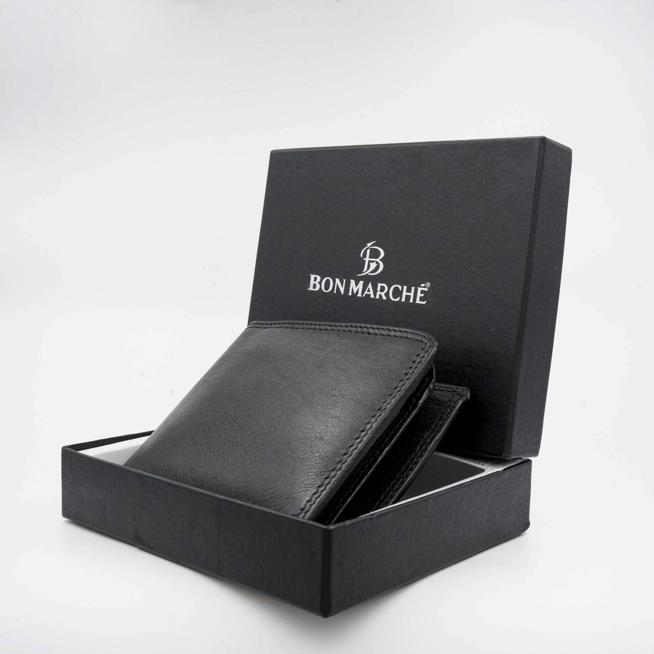 Leather Wallet for Men - Black-01