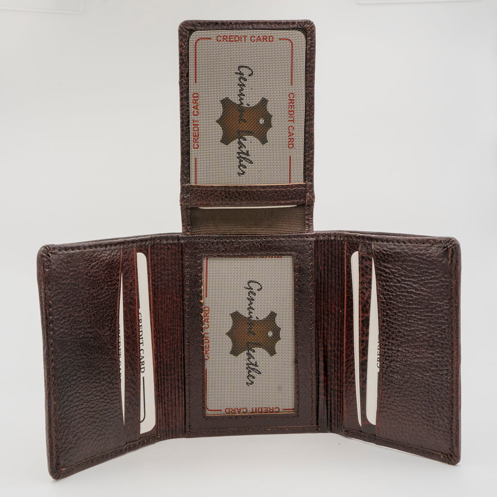 Leather Wallet for Men - 30 Brown