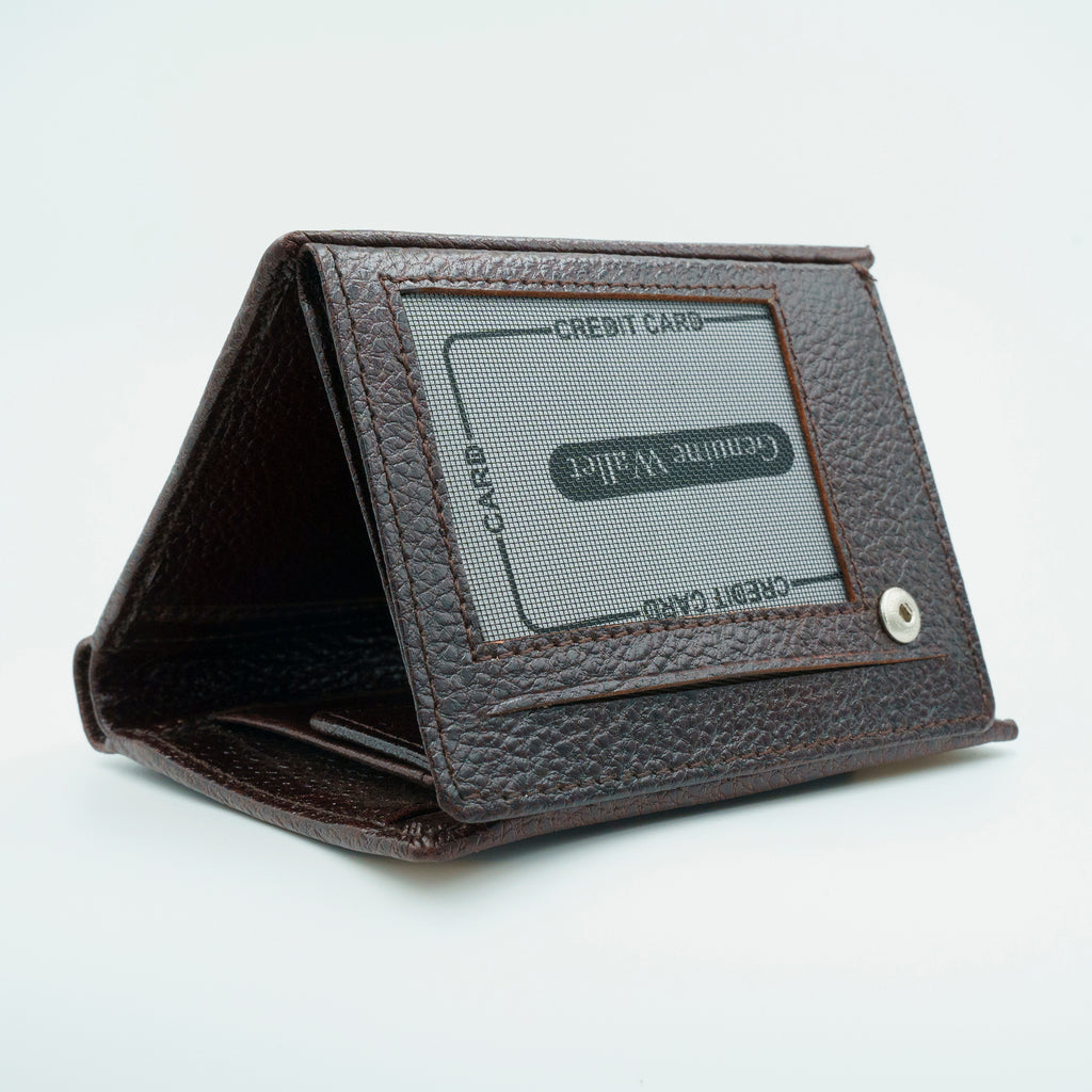 Leather Wallet for Men - Brown V01