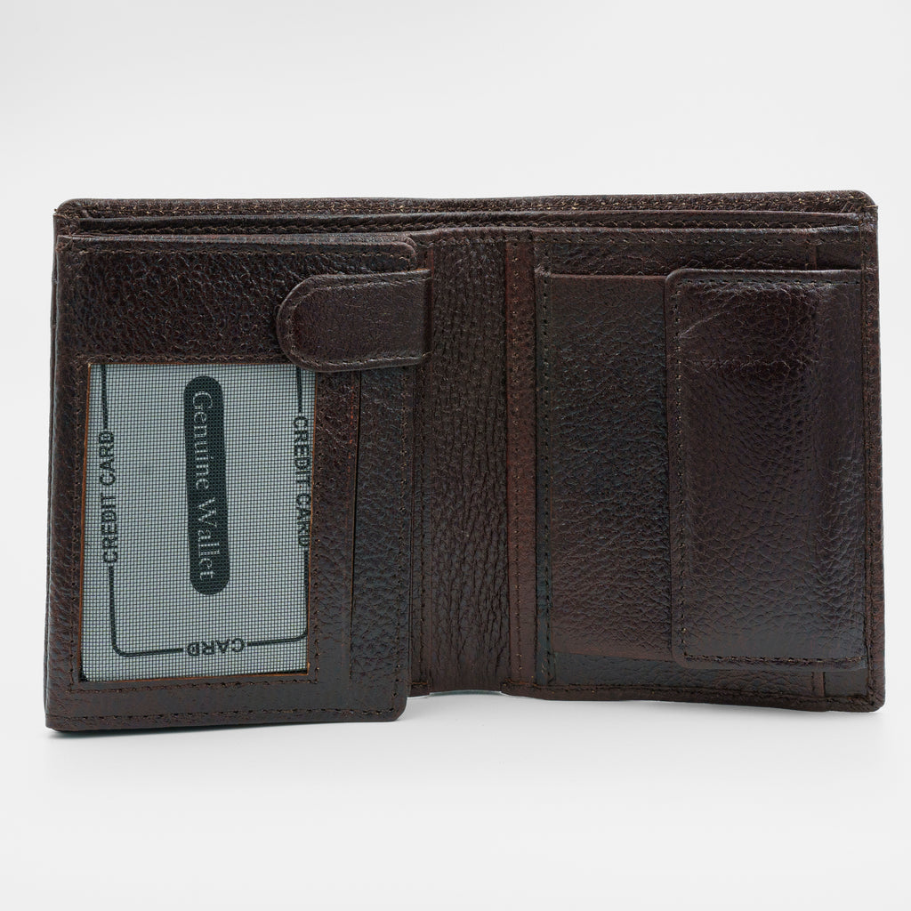 Leather Wallet for Men - Brown V01