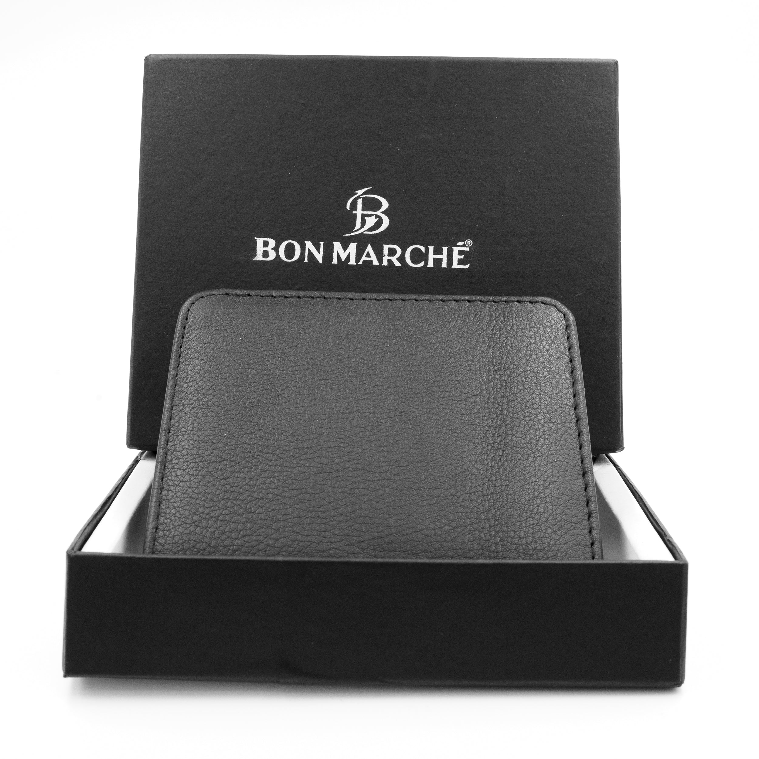 Leather Wallet for Men - Black V05