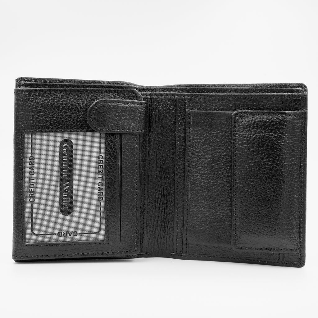 Leather Wallet for Men - V01 Black