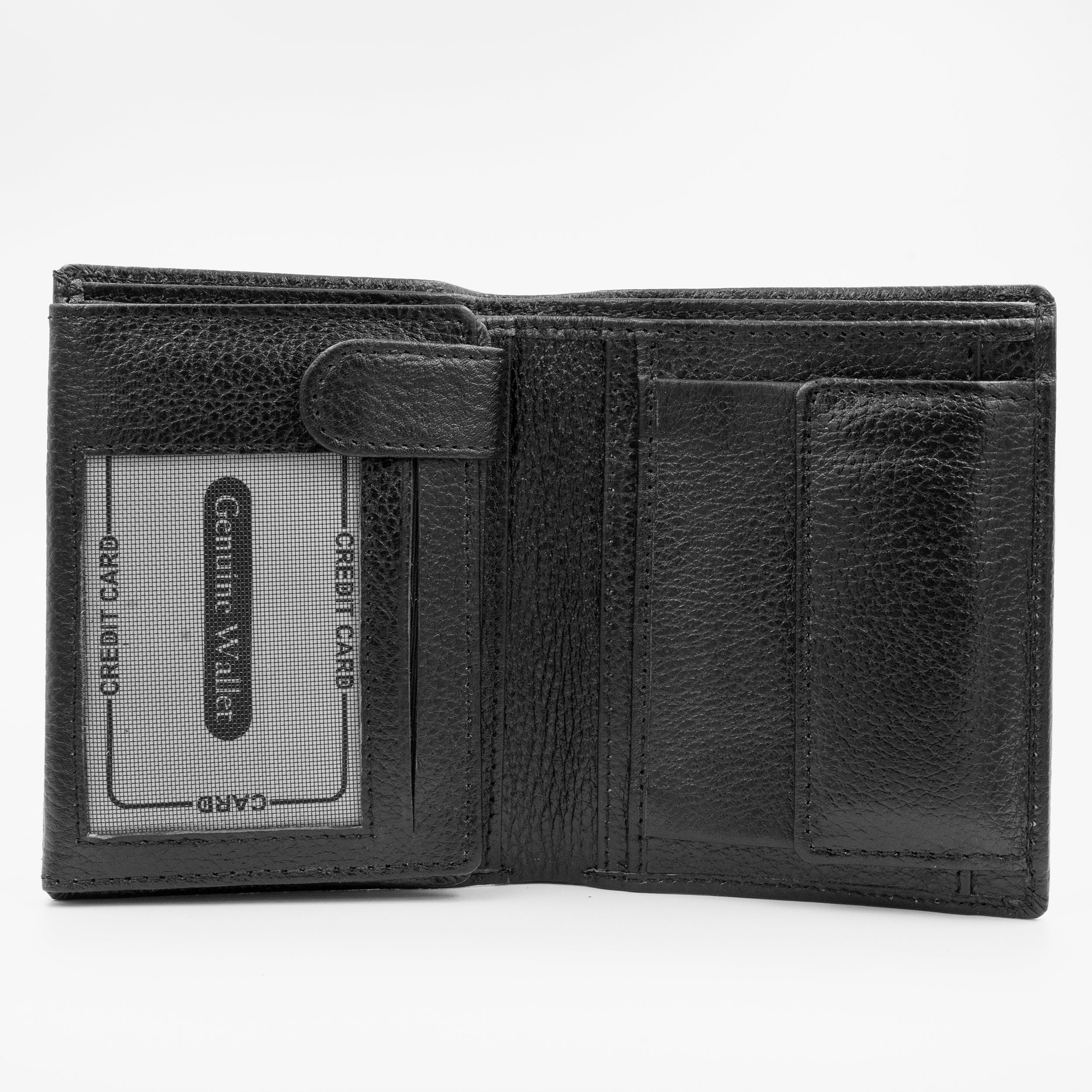 Leather Wallet for Men - V01 Black