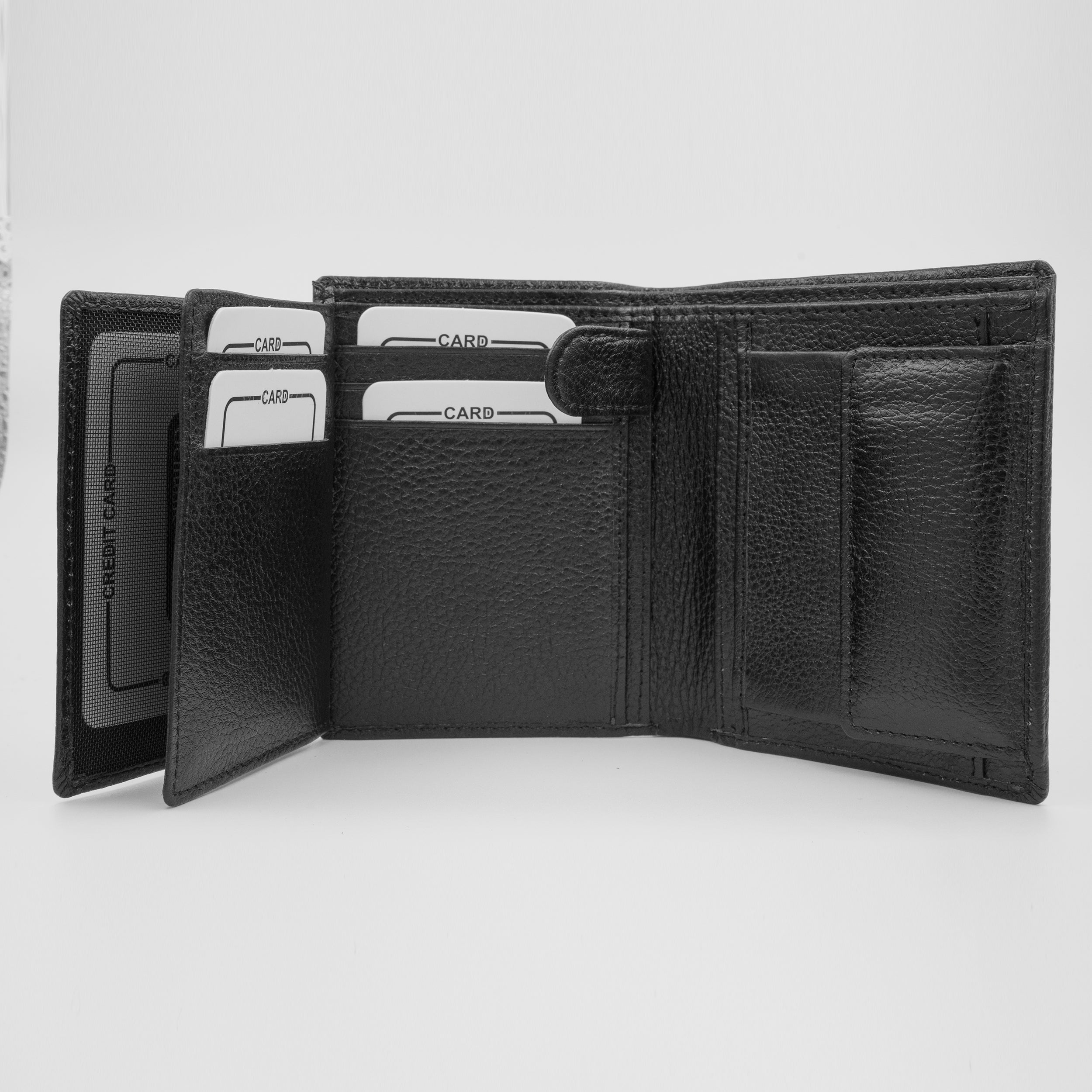 Leather Wallet for Men - V01 Black