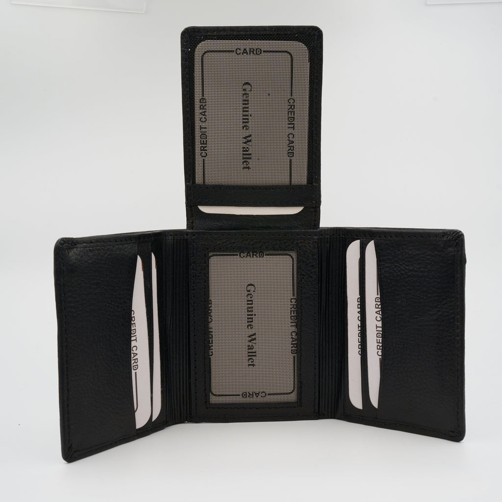 Leather Wallet for Men - 30 Black