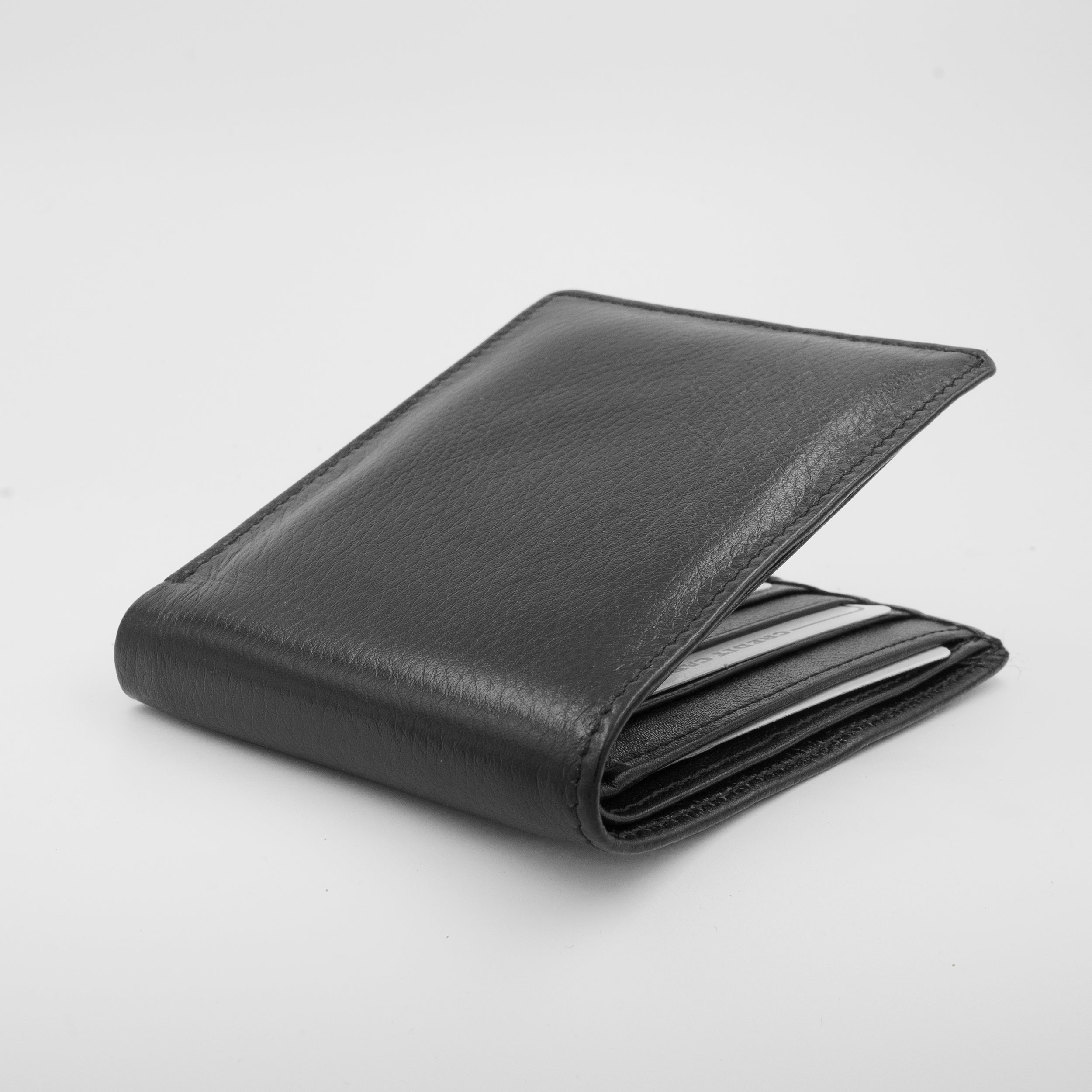 Leather Wallet for Men - 10 Black