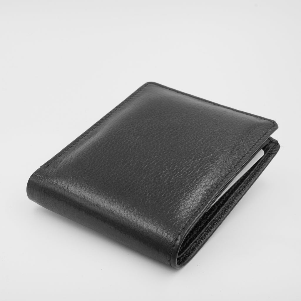 Leather Wallet for Men - 10 Black
