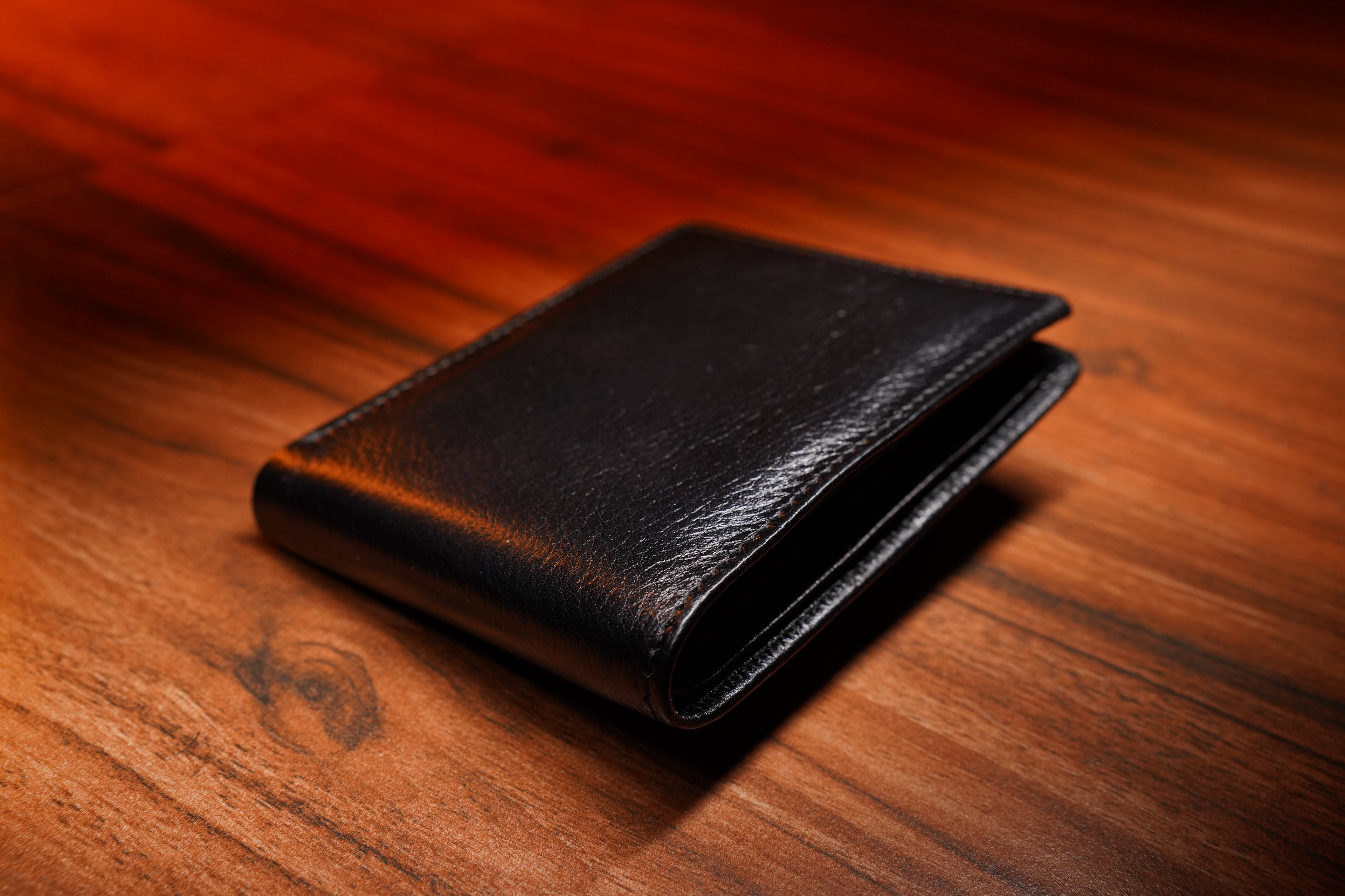 Leather Wallet for Men - 10 Black