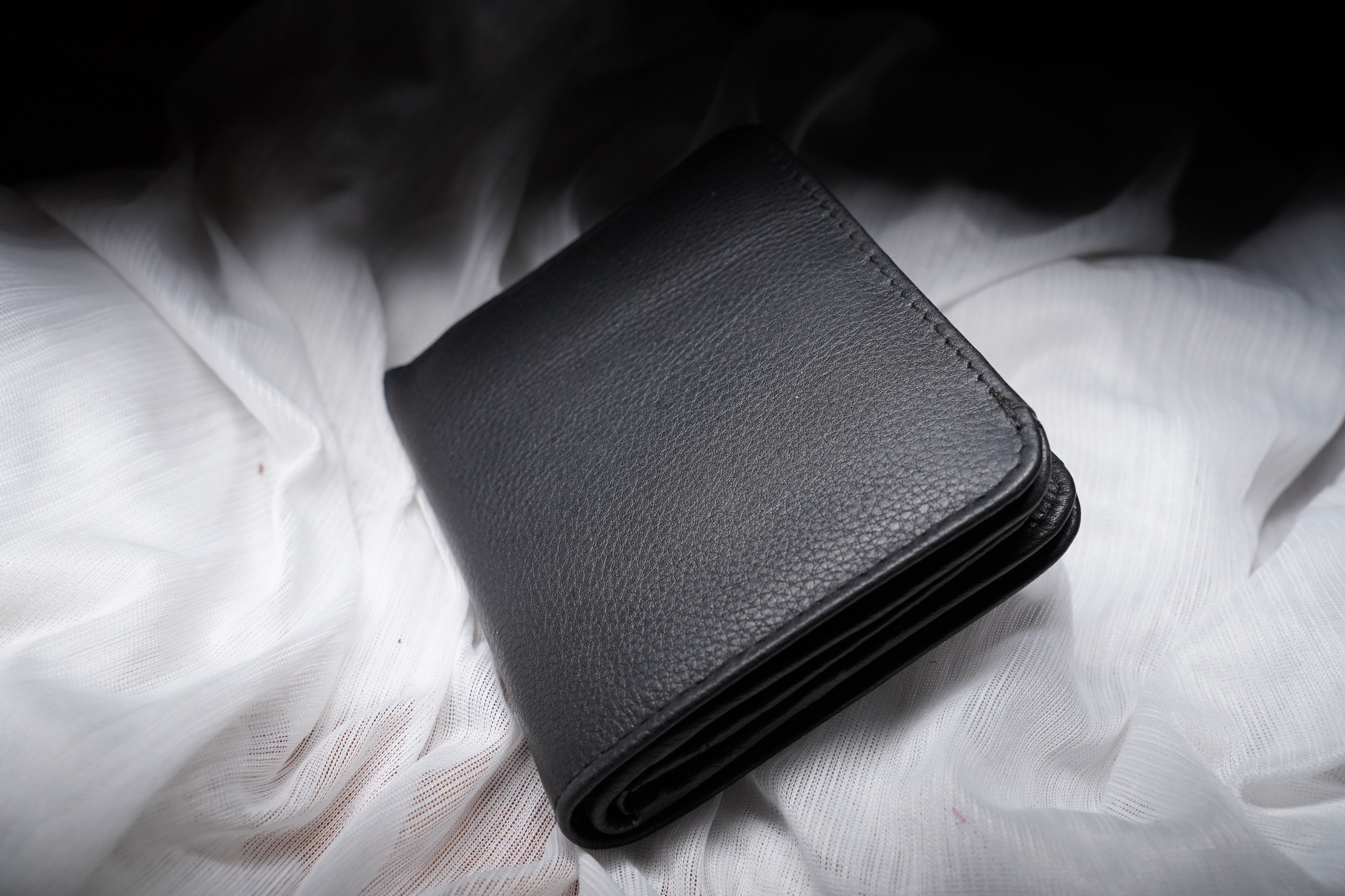 Leather Wallet for Men - Black V05
