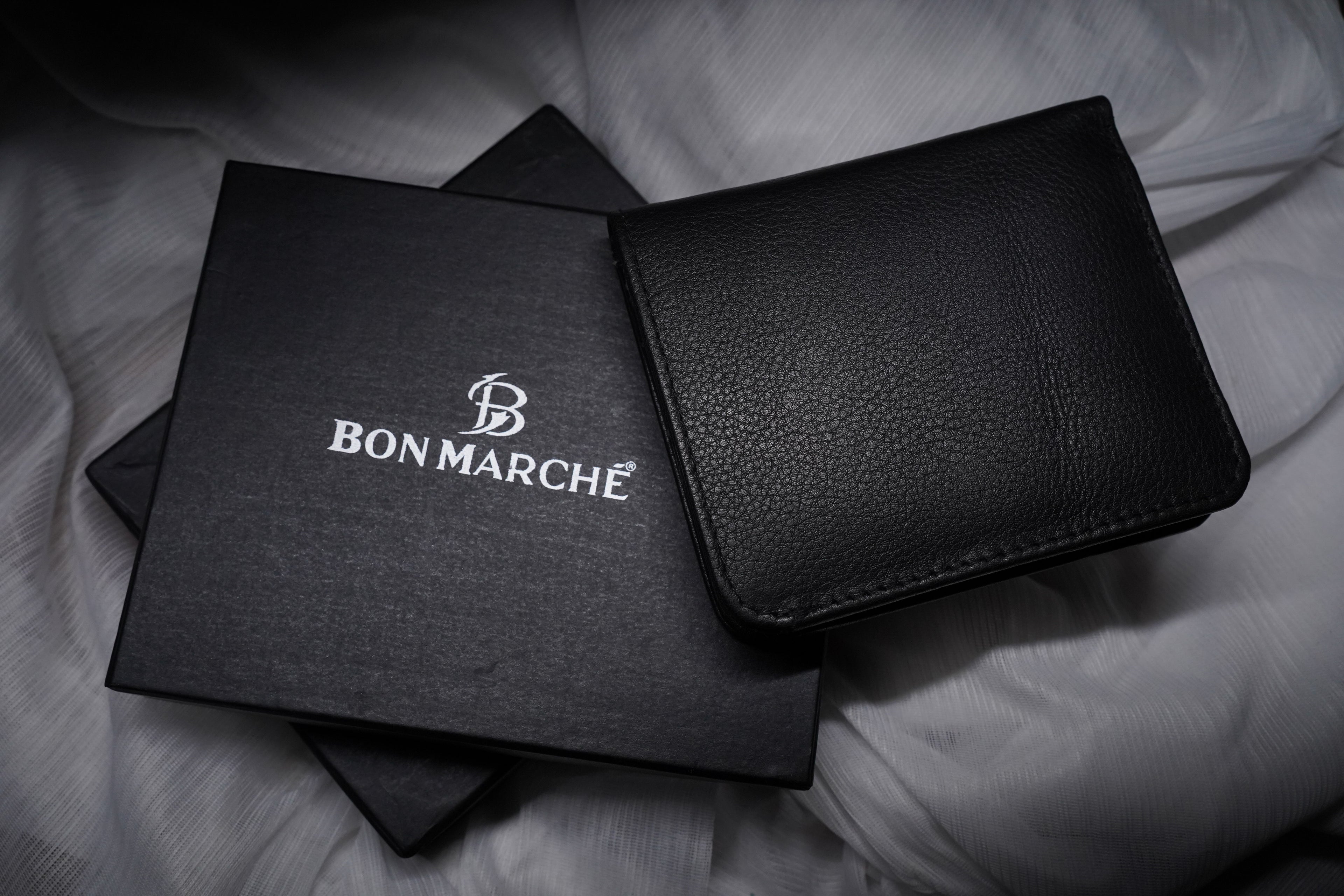 Leather Wallet for Men - Black V05