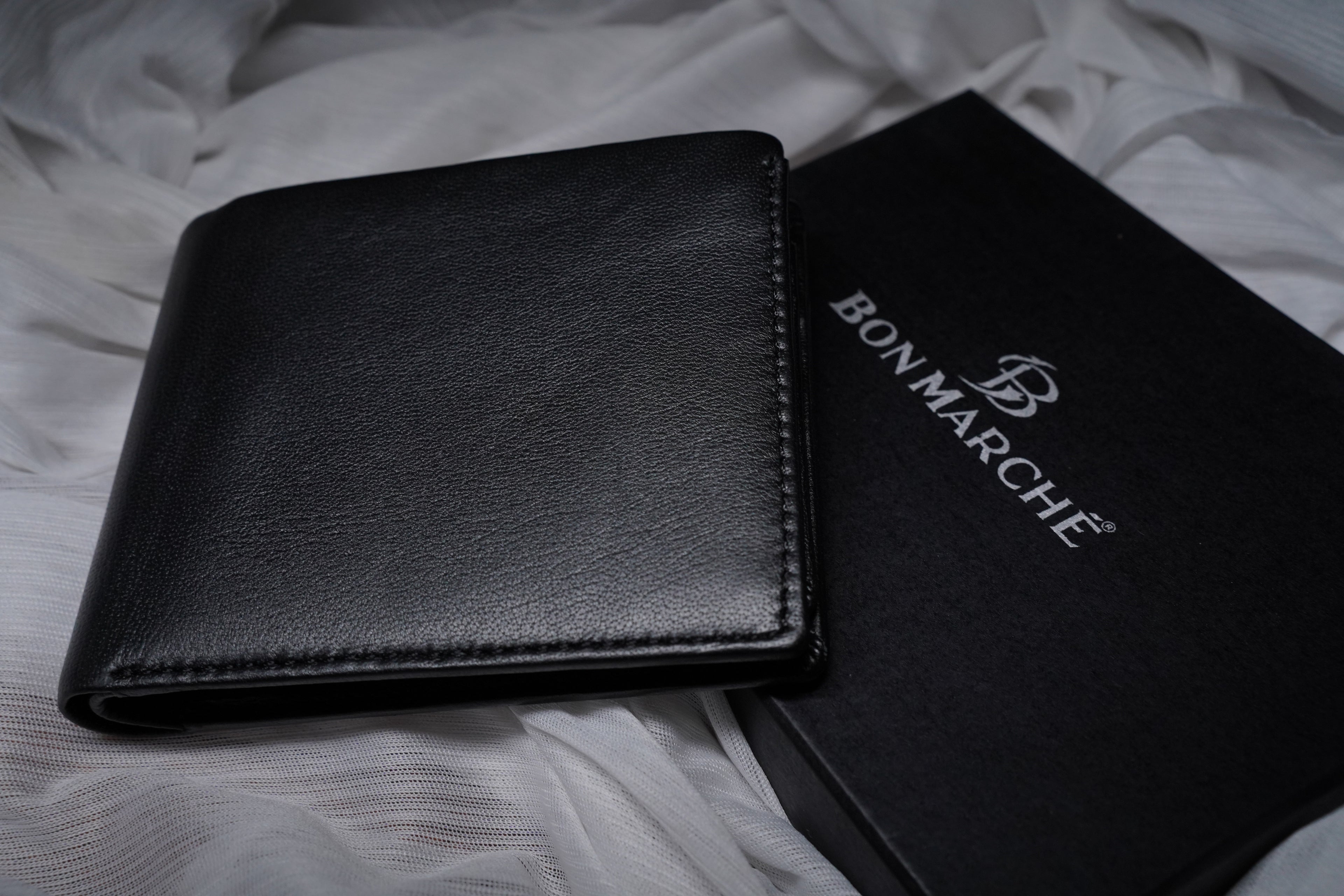 Leather Wallet for Men - Black-11
