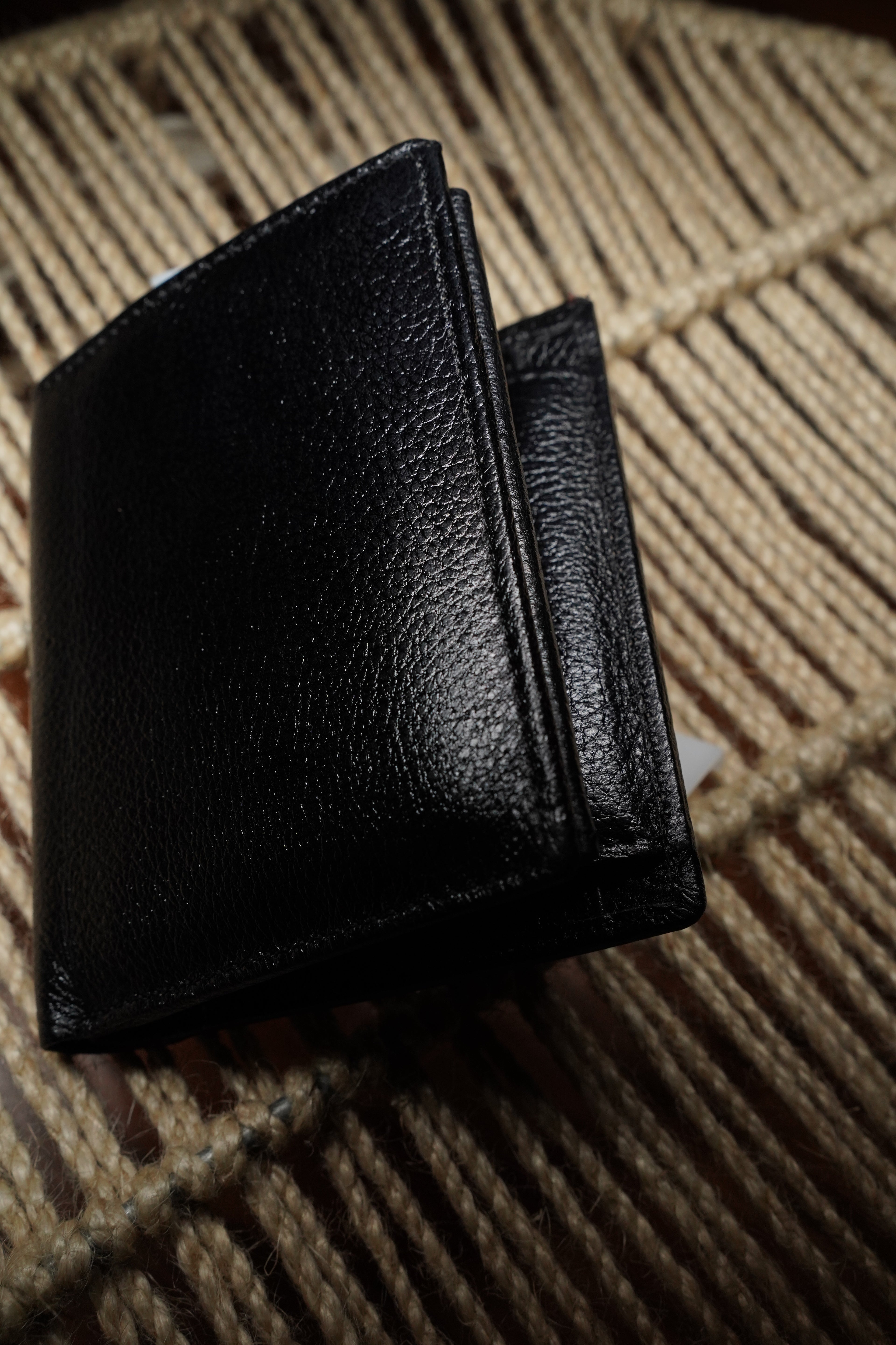 Leather Wallet for Men - V01 Black