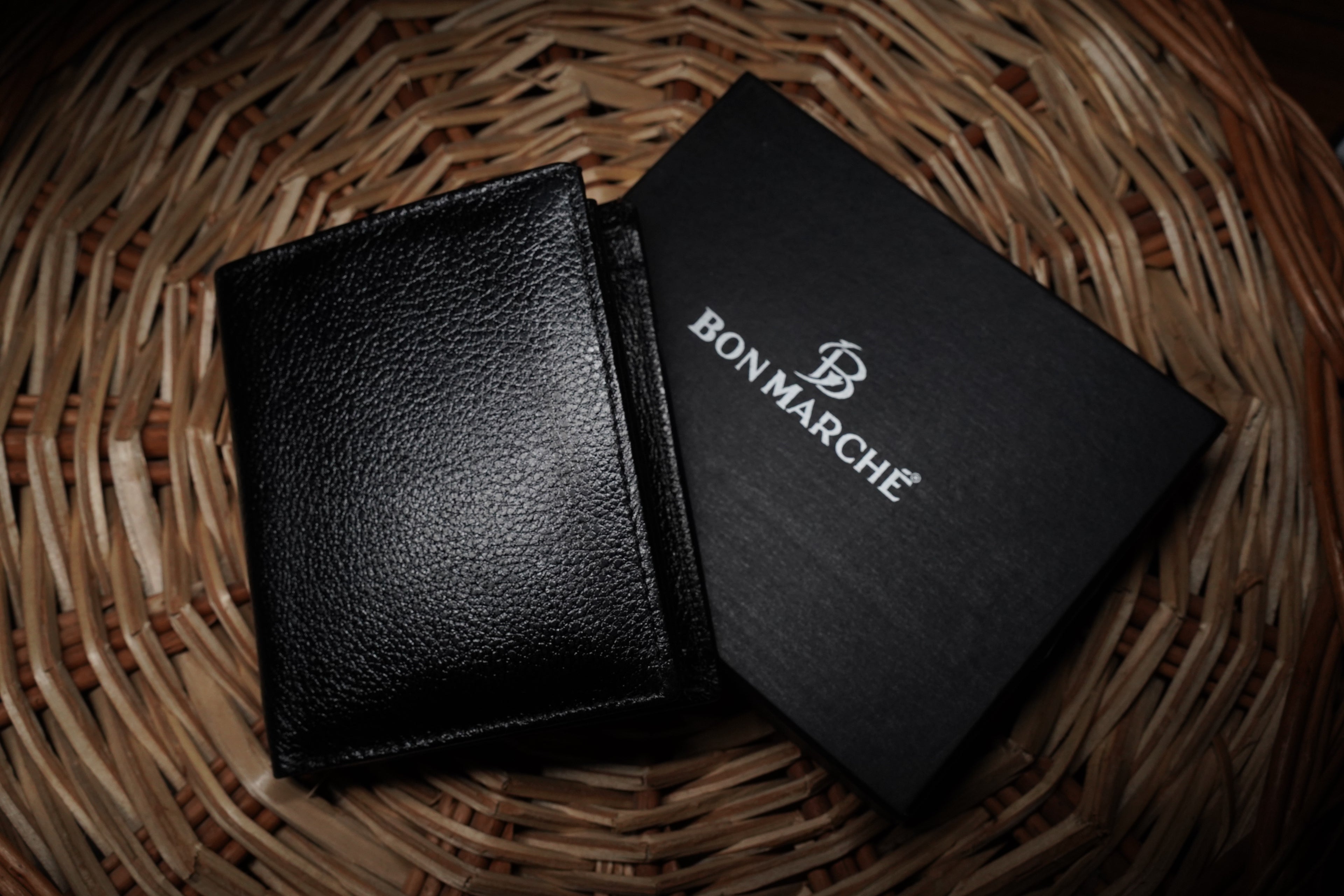 Leather Wallet for Men - V01 Black