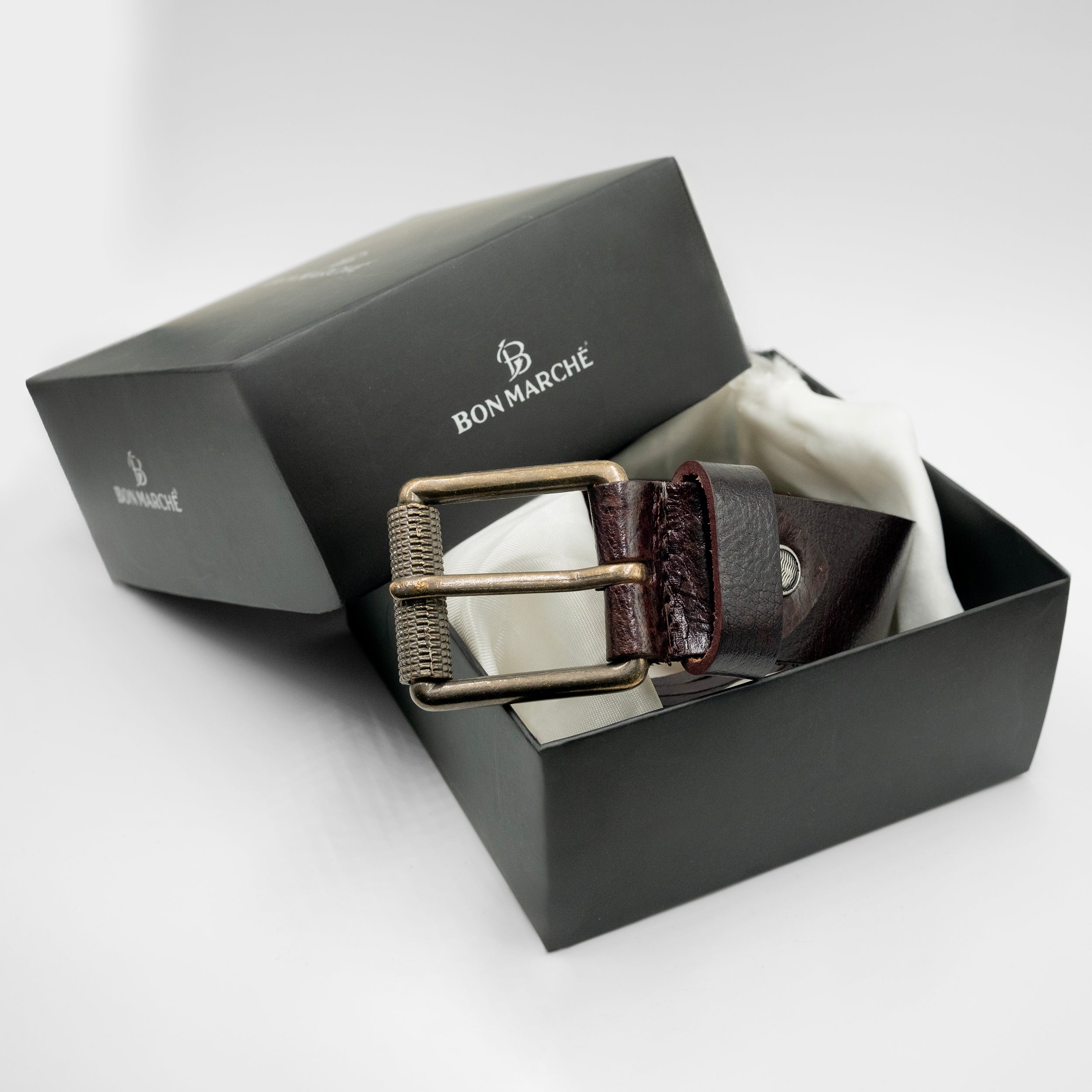 Leather Belt for Men - Brown