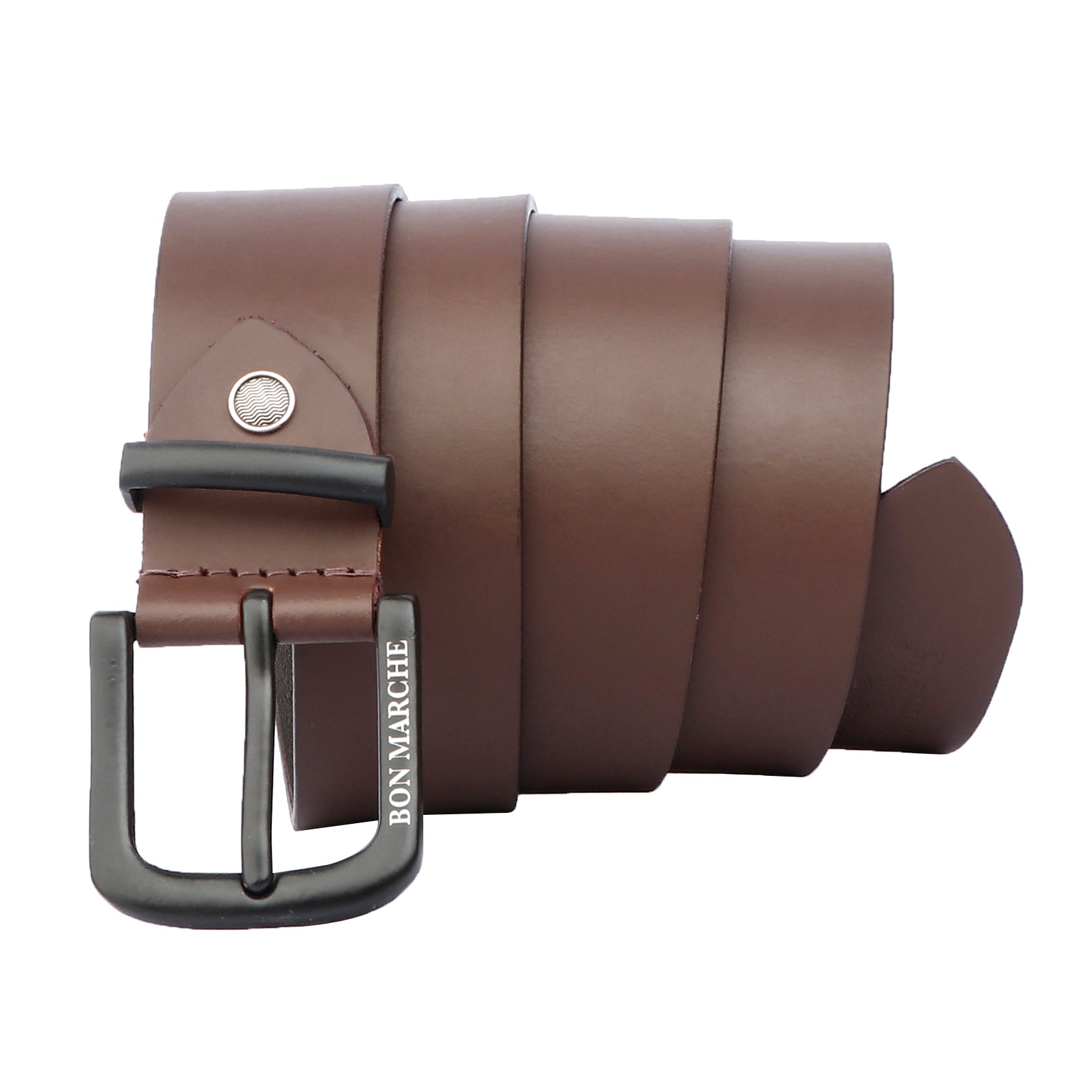 Leather Belt for Men - Brown